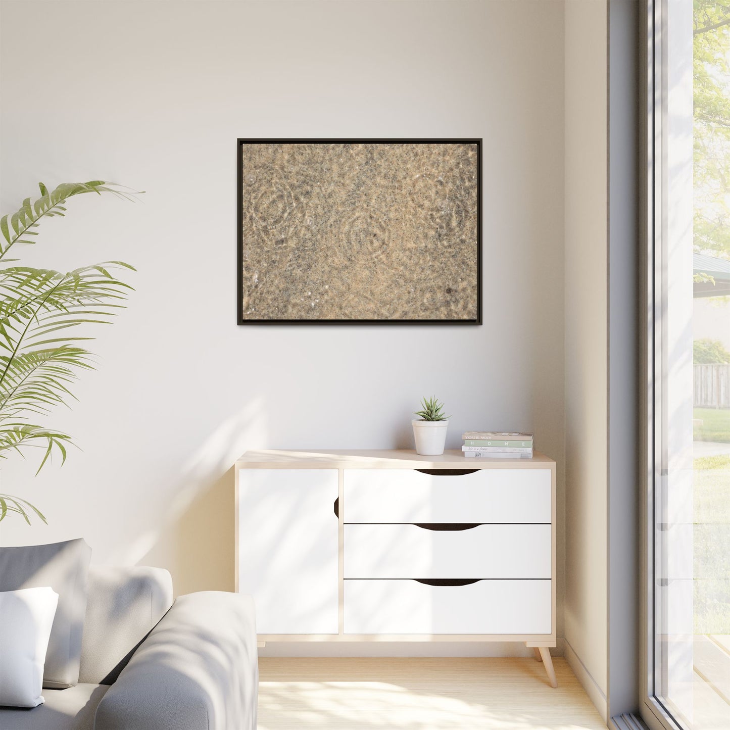 Whispers of Sand - Unique Stretched Canvas Wall Art