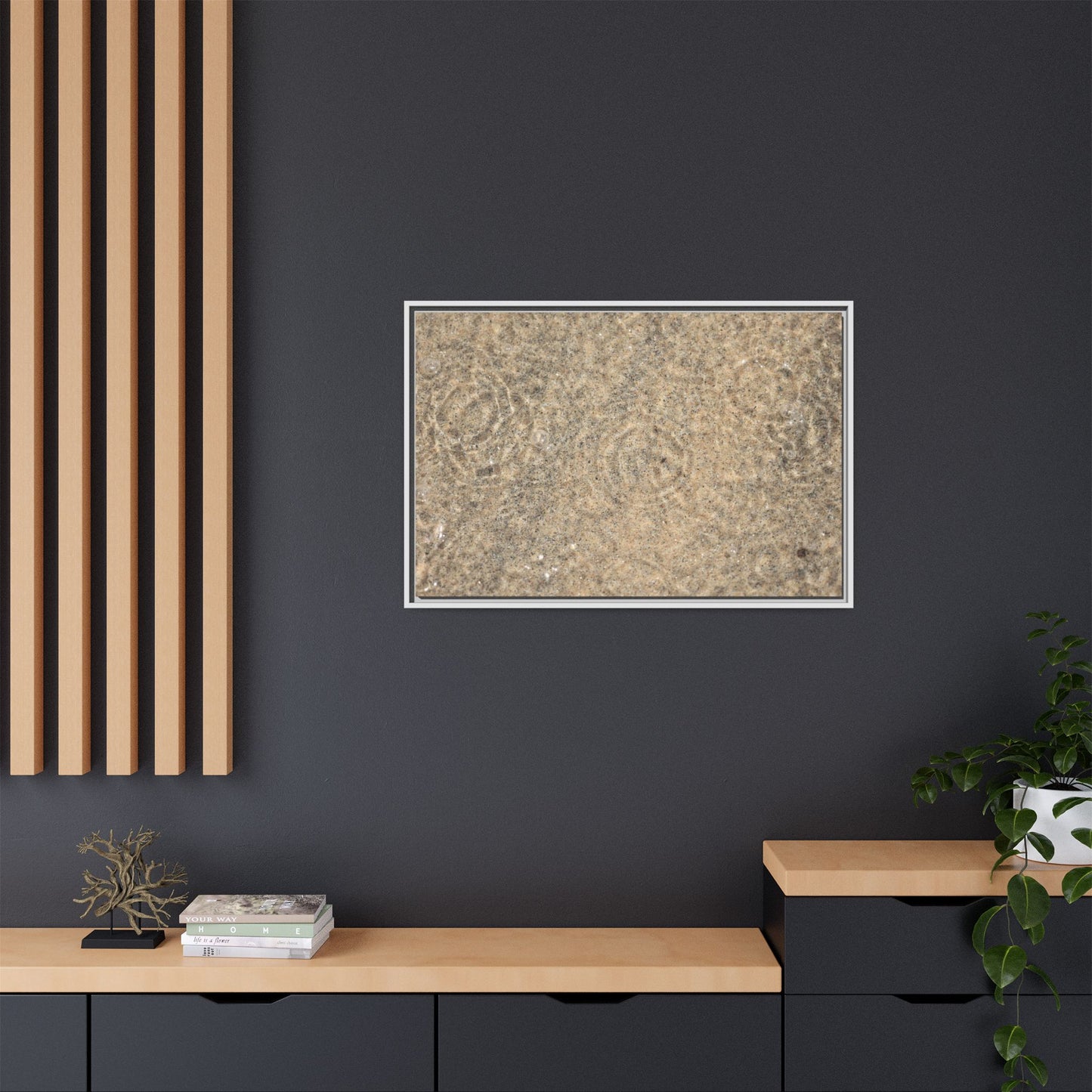 Whispers of Sand - Unique Stretched Canvas Wall Art