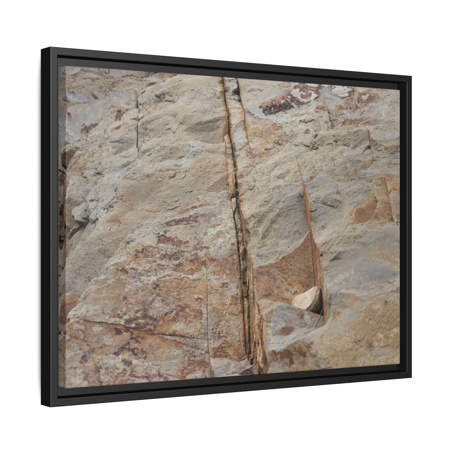 Sedimentary Symphony - Unique Stretched Canvas Wall Art