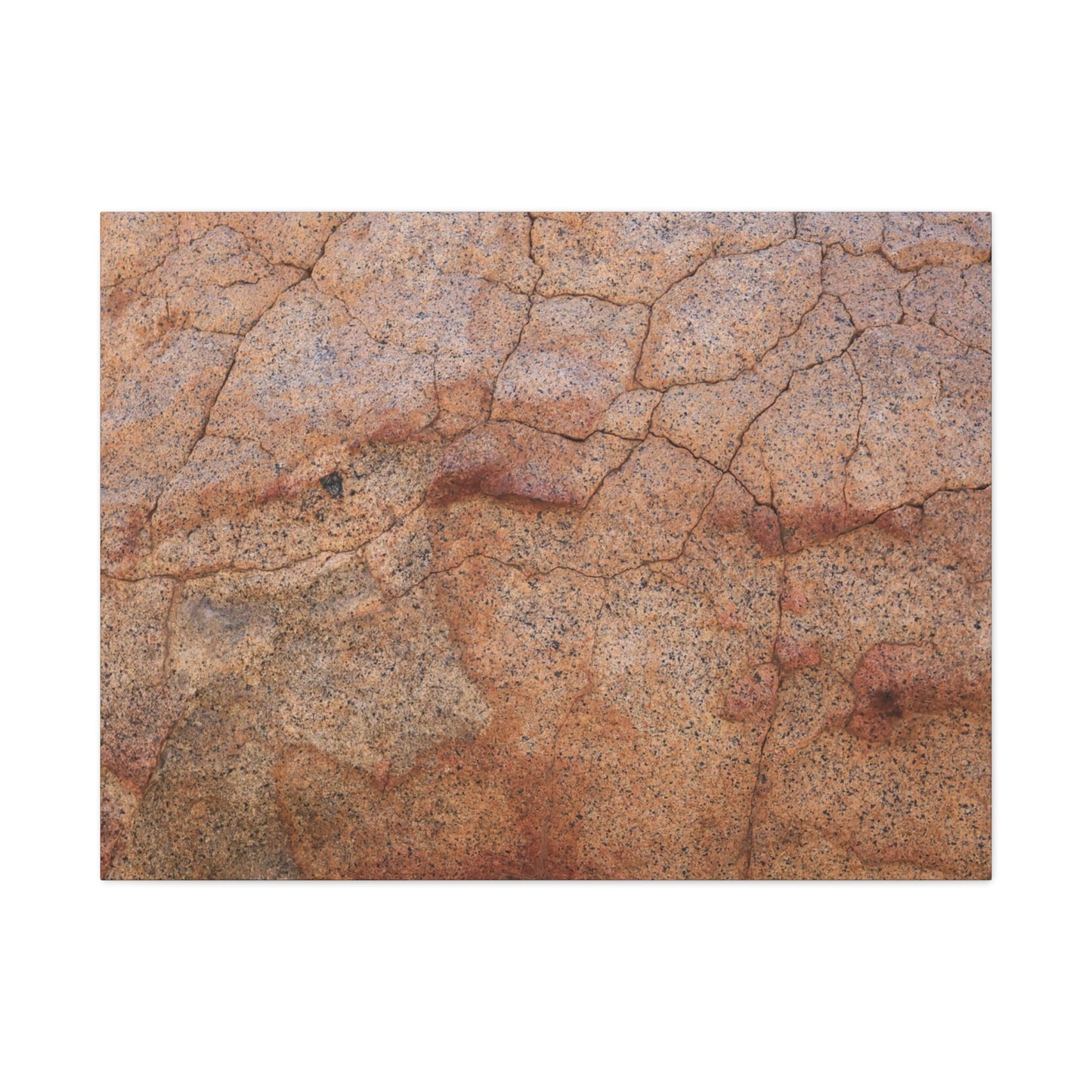 Cracked Earth's Whisper - Unique Frameless Canvas Wall Art