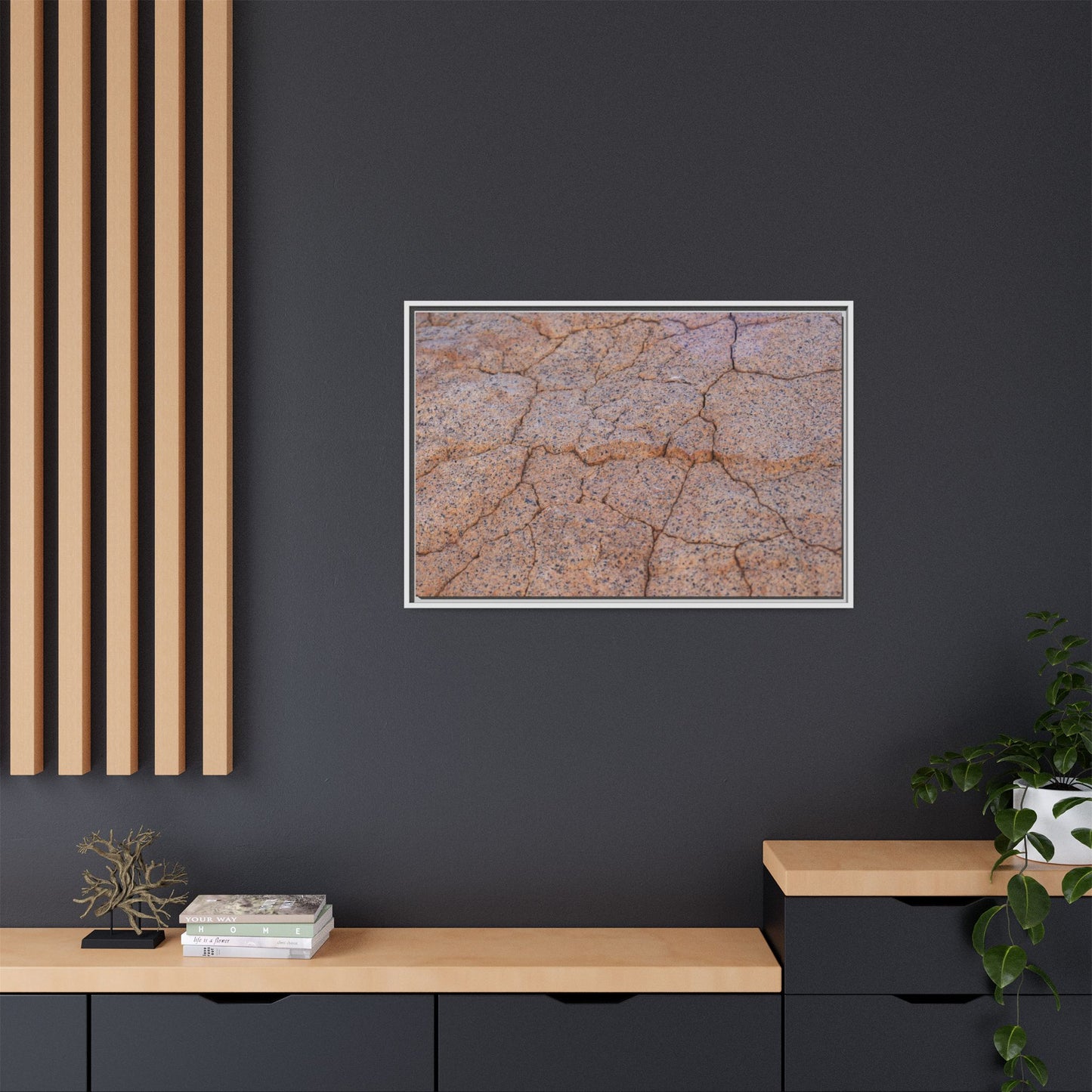 Fragmented Earth - Unique Stretched Canvas Wall Art