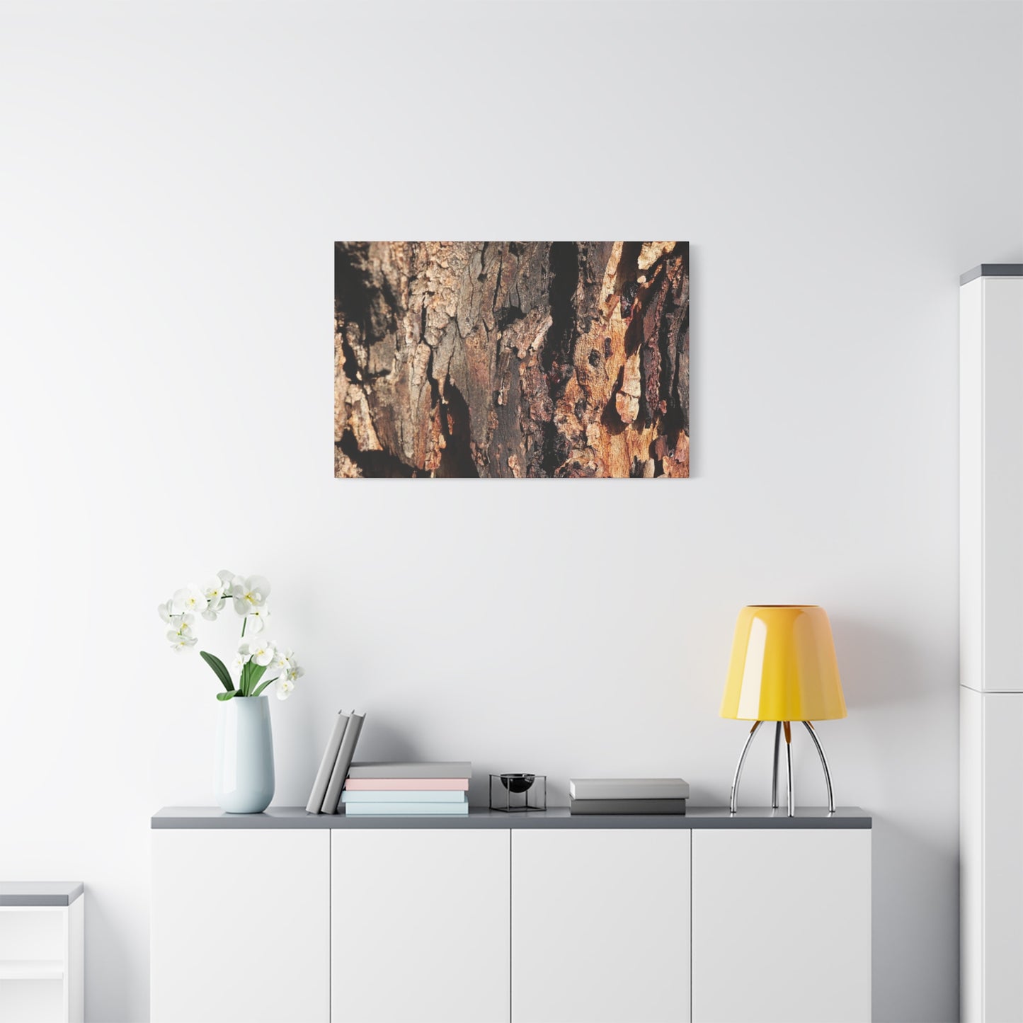 Wooden Terrain - Unique Frameless Canvas Wall Art