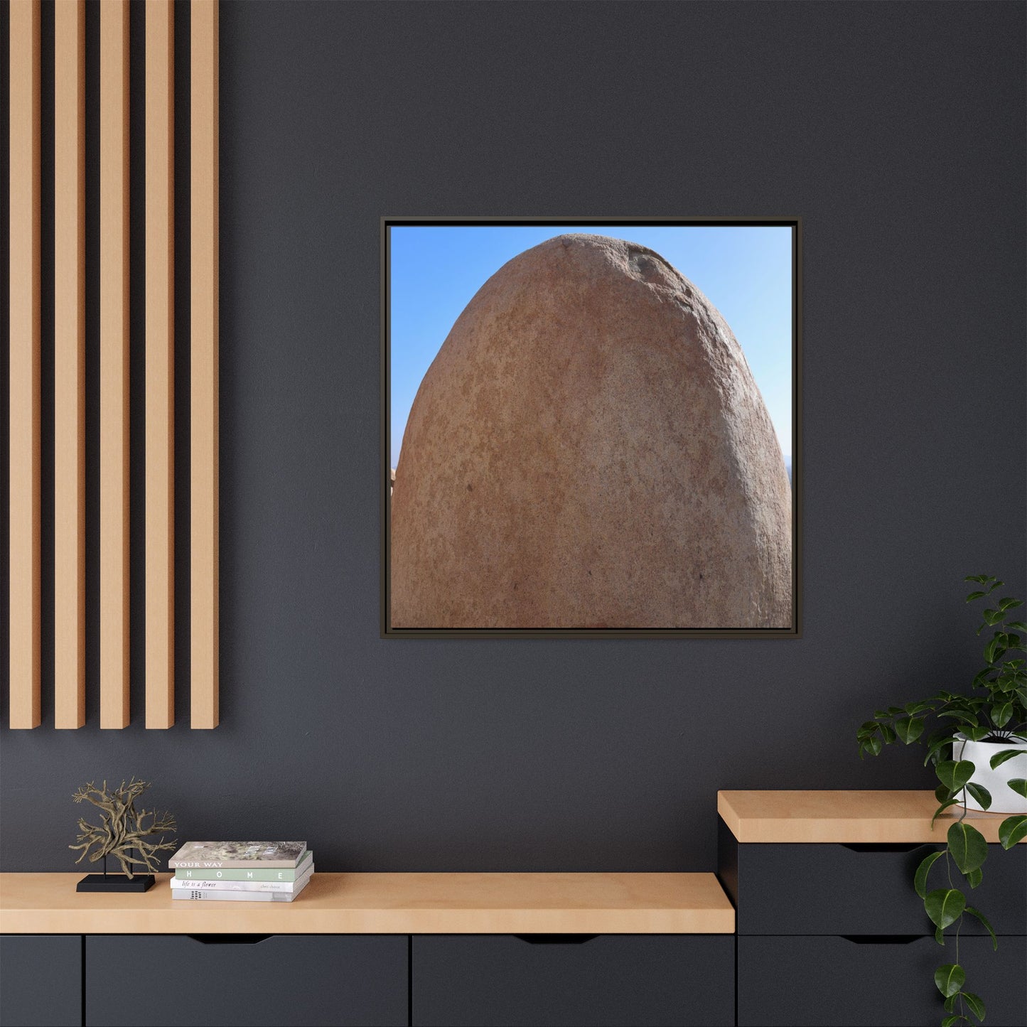 Stone Sphere - Unique Stretched Canvas Wall Art