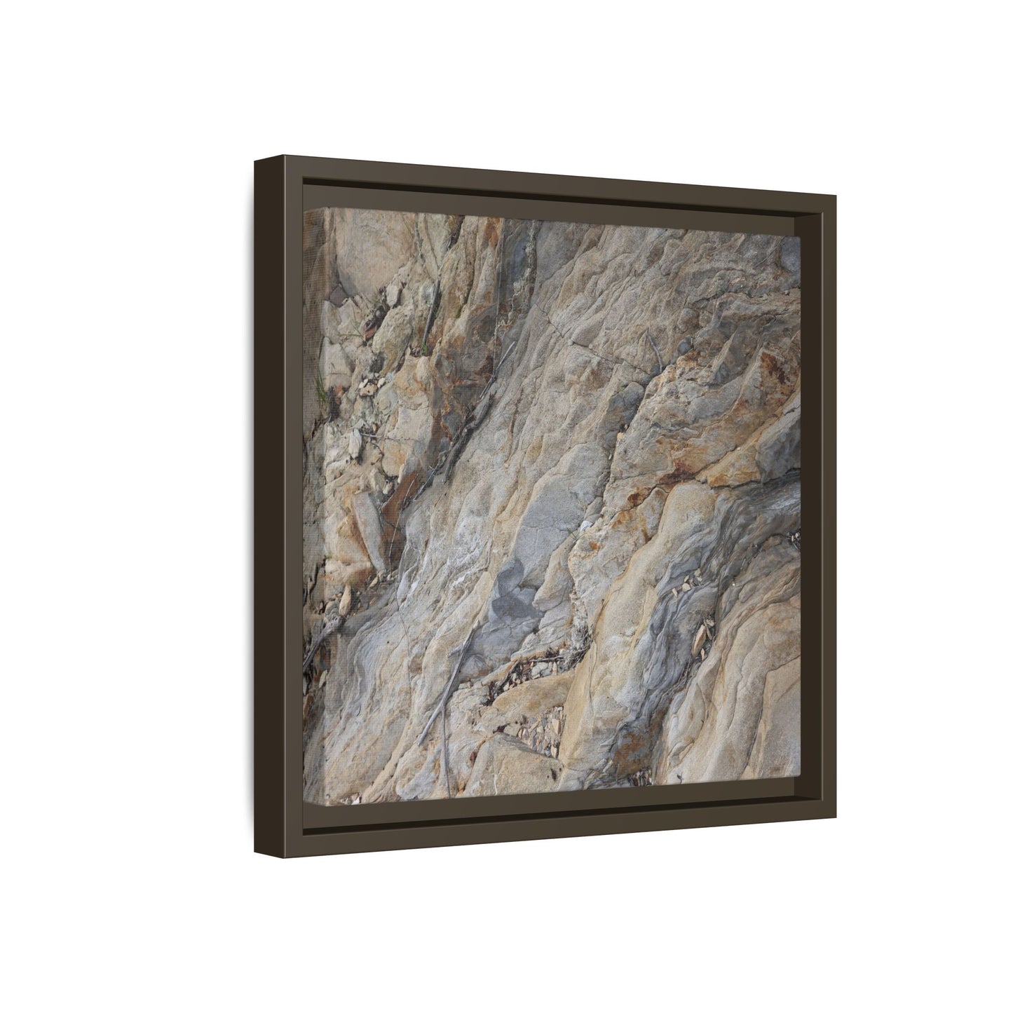 Layers of Earth's History - Unique Stretched Canvas Wall Art