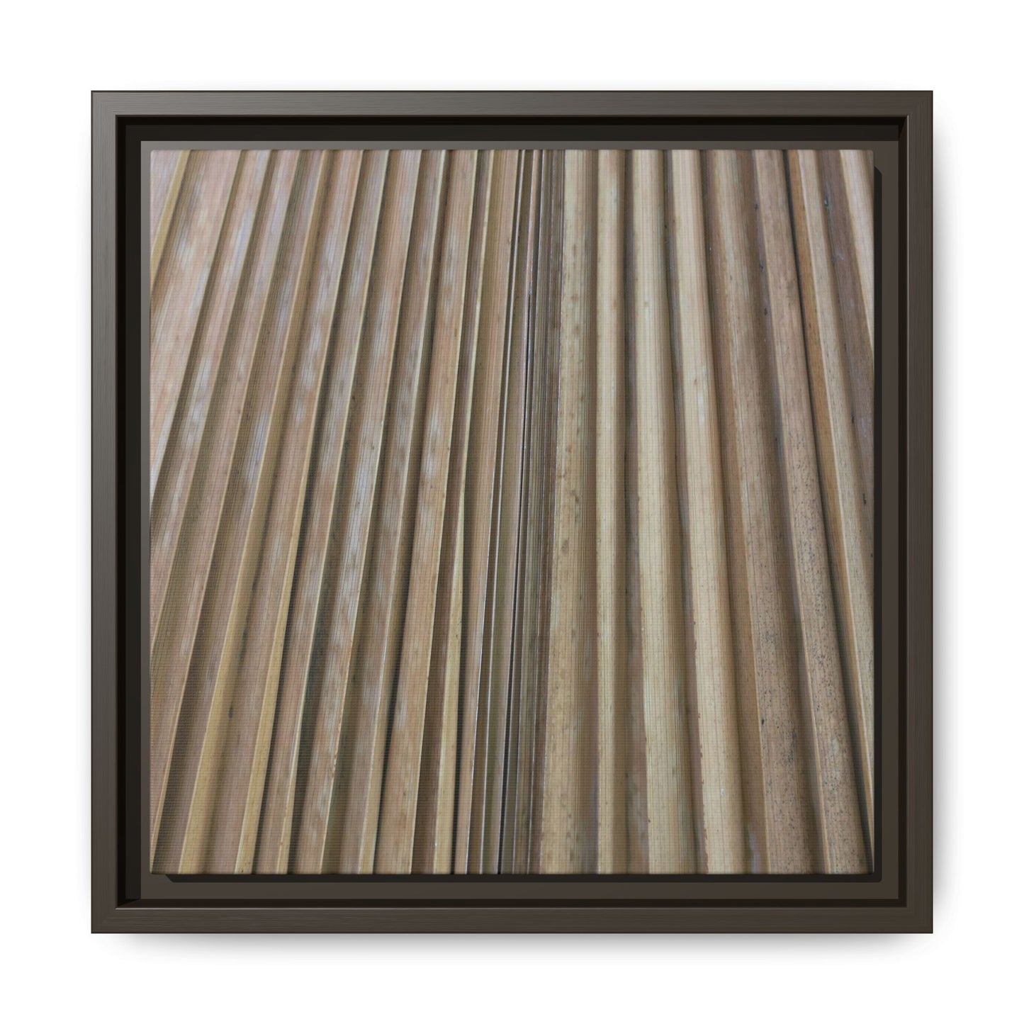 Wooden Whispers - Unique Stretched Canvas Wall Art