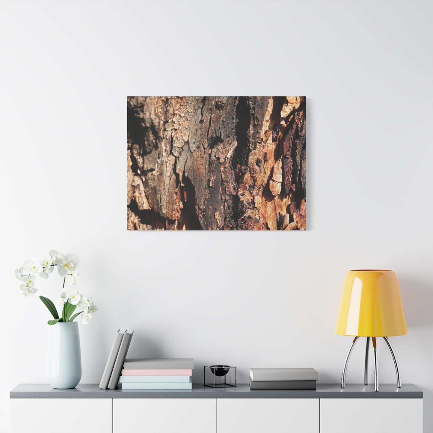 Wooden Terrain - Unique Frameless Canvas Wall Art