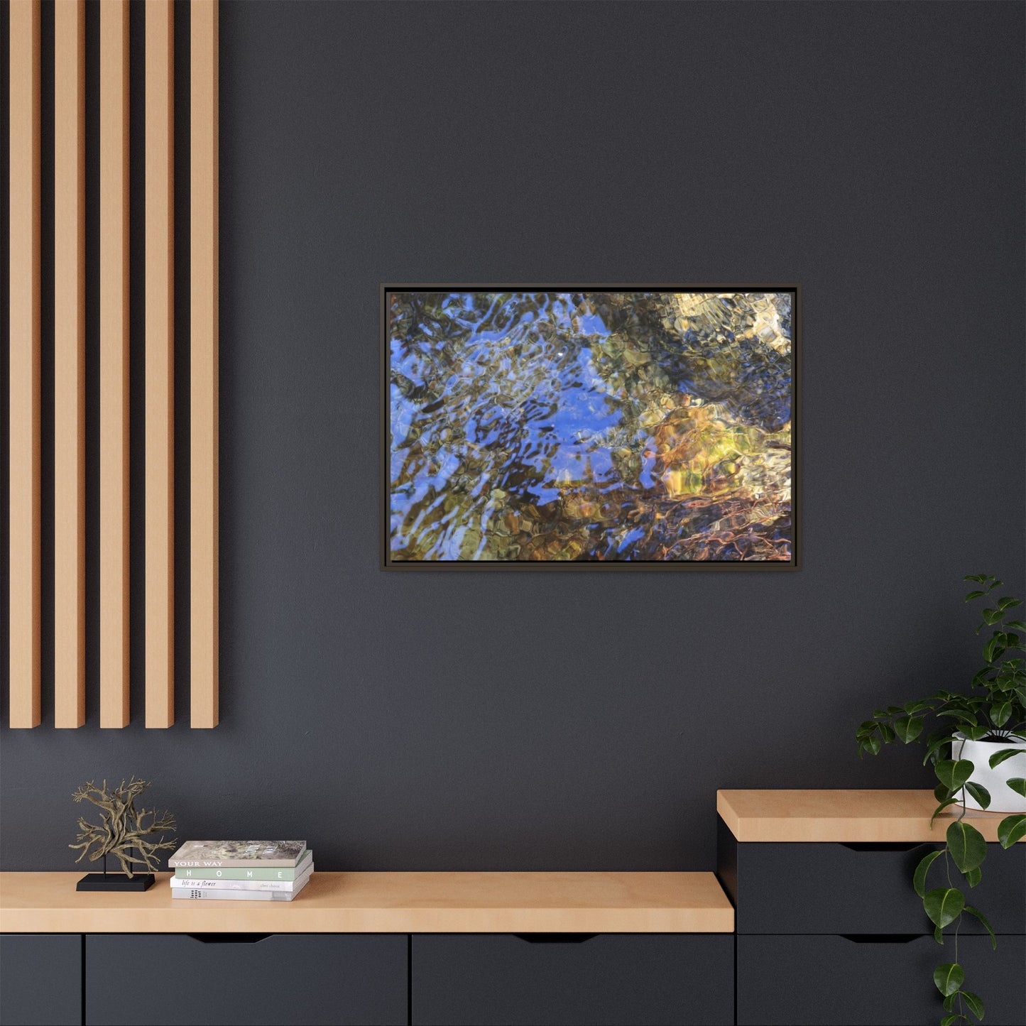 Watery Kaleidoscope - Unique Stretched Canvas Wall Art