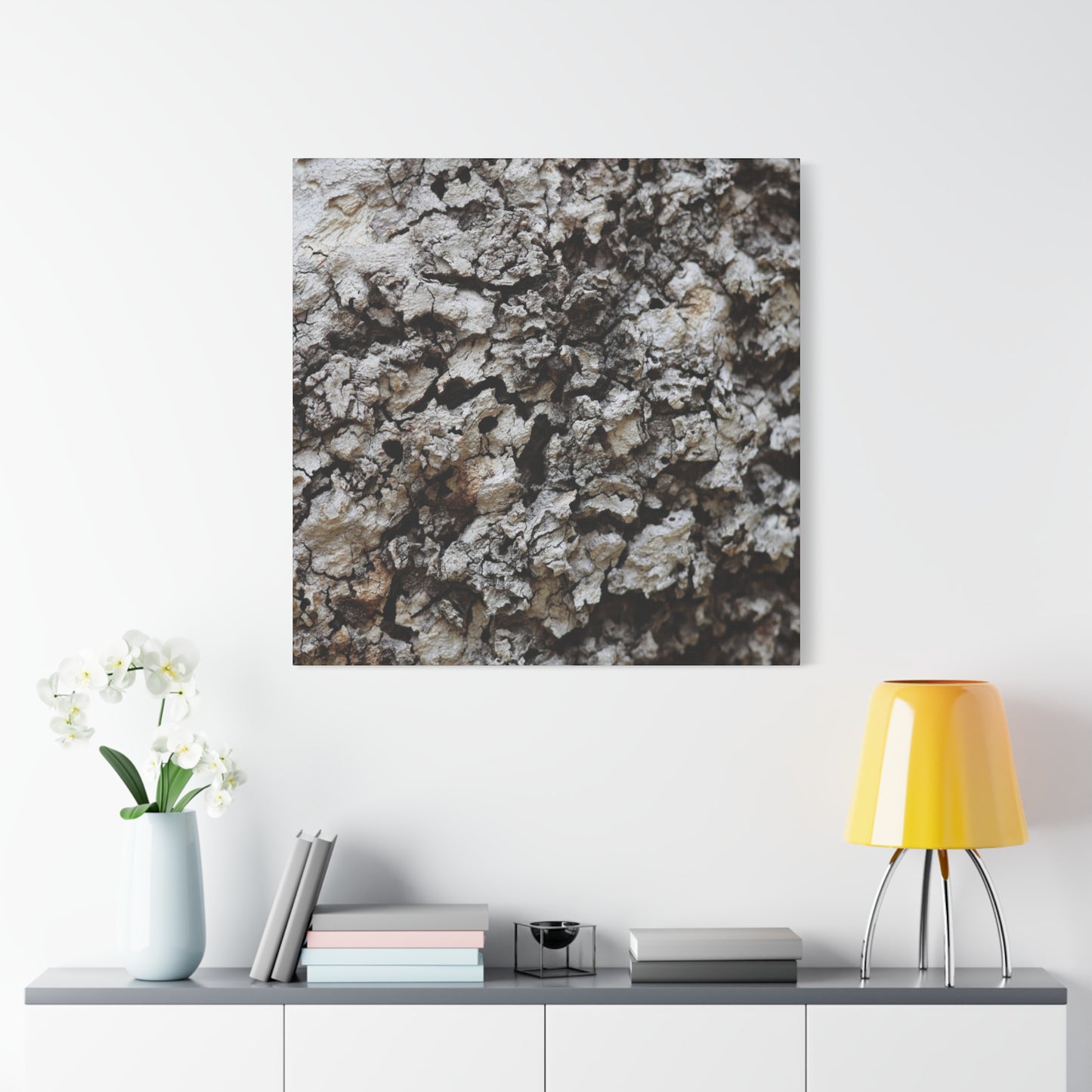 Cracked Earth Tapestry - Unique Frameless Canvas Wall Art