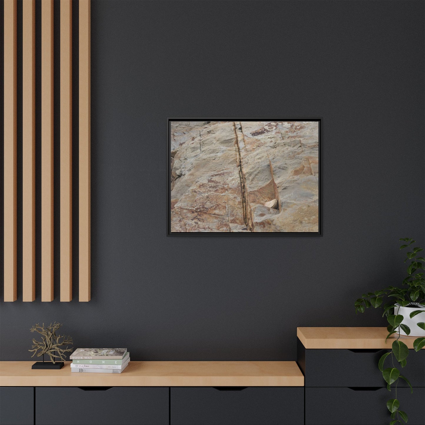 Sedimentary Symphony - Unique Stretched Canvas Wall Art