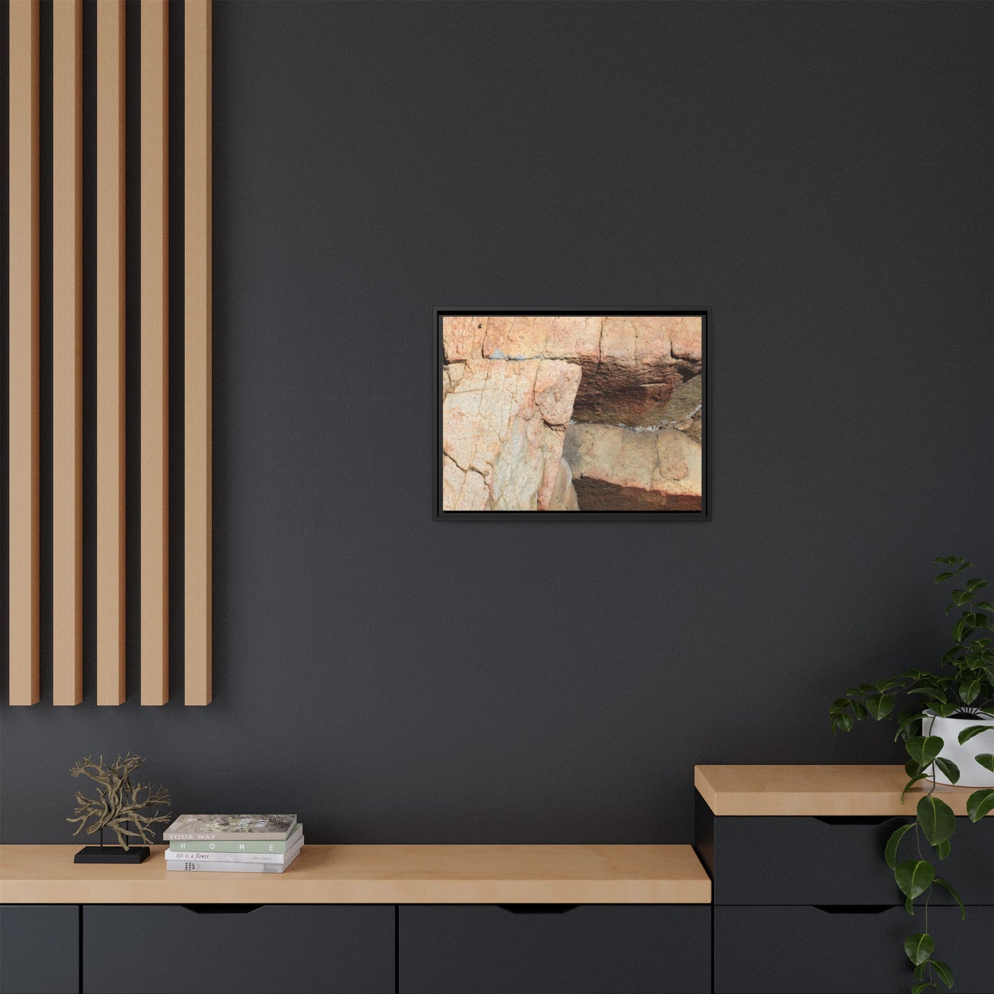 Fractured Stone - Unique Stretched Canvas Wall Art