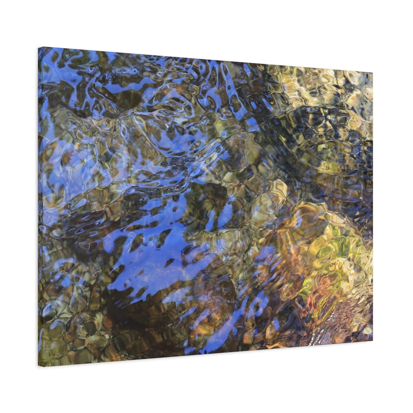 Azure Fragments - Unique Frameless Canvas Wall Art