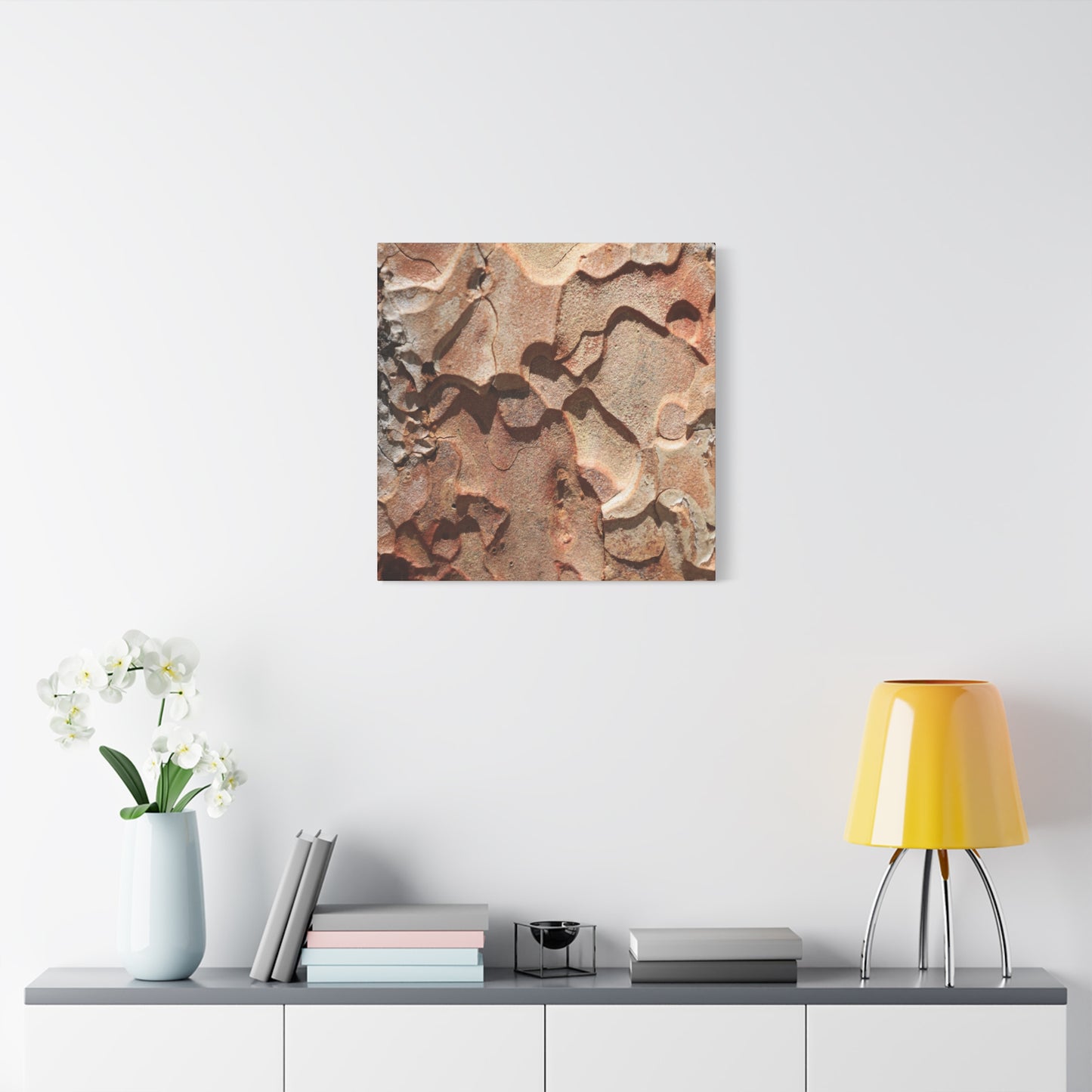 Terracotta Echoes - Unique Frameless Canvas Wall Art