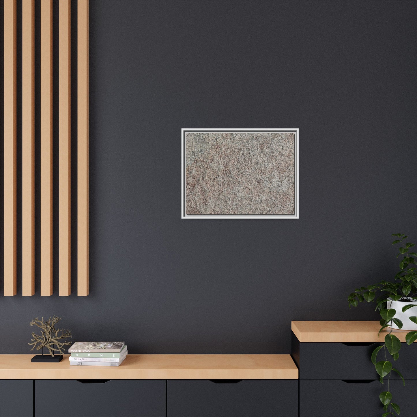 Granular Whispers - Unique Stretched Canvas Wall Art