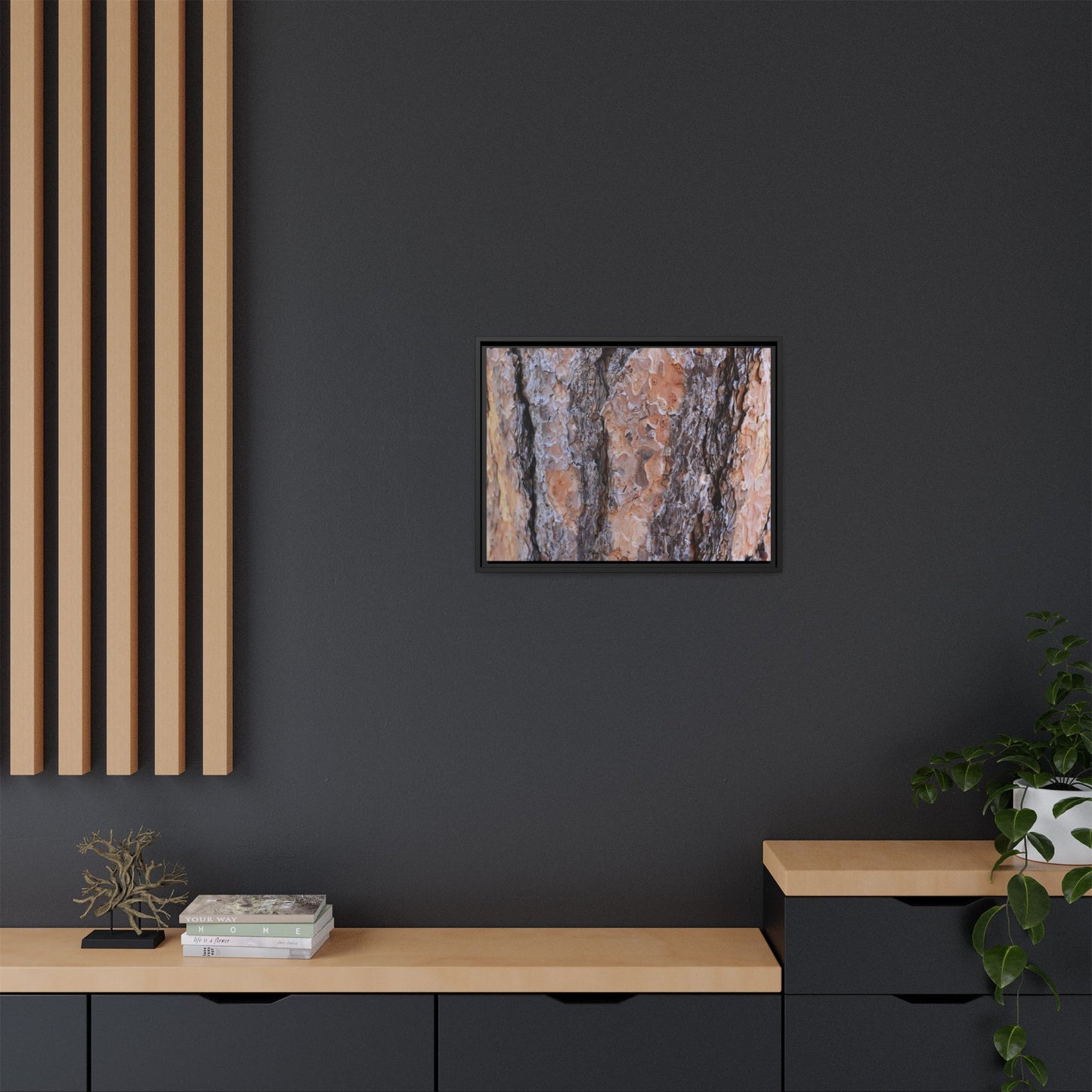 Earthy Embrace - Unique Stretched Canvas Wall Art