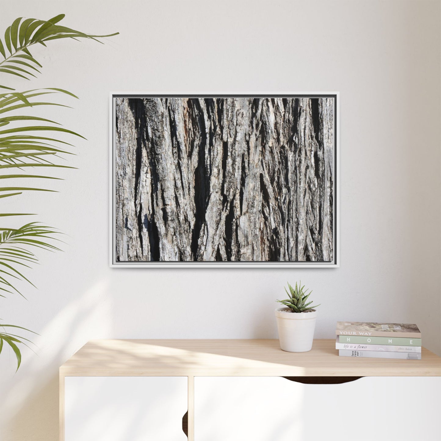 Bark Lines - Unique Stretched Canvas Wall Art