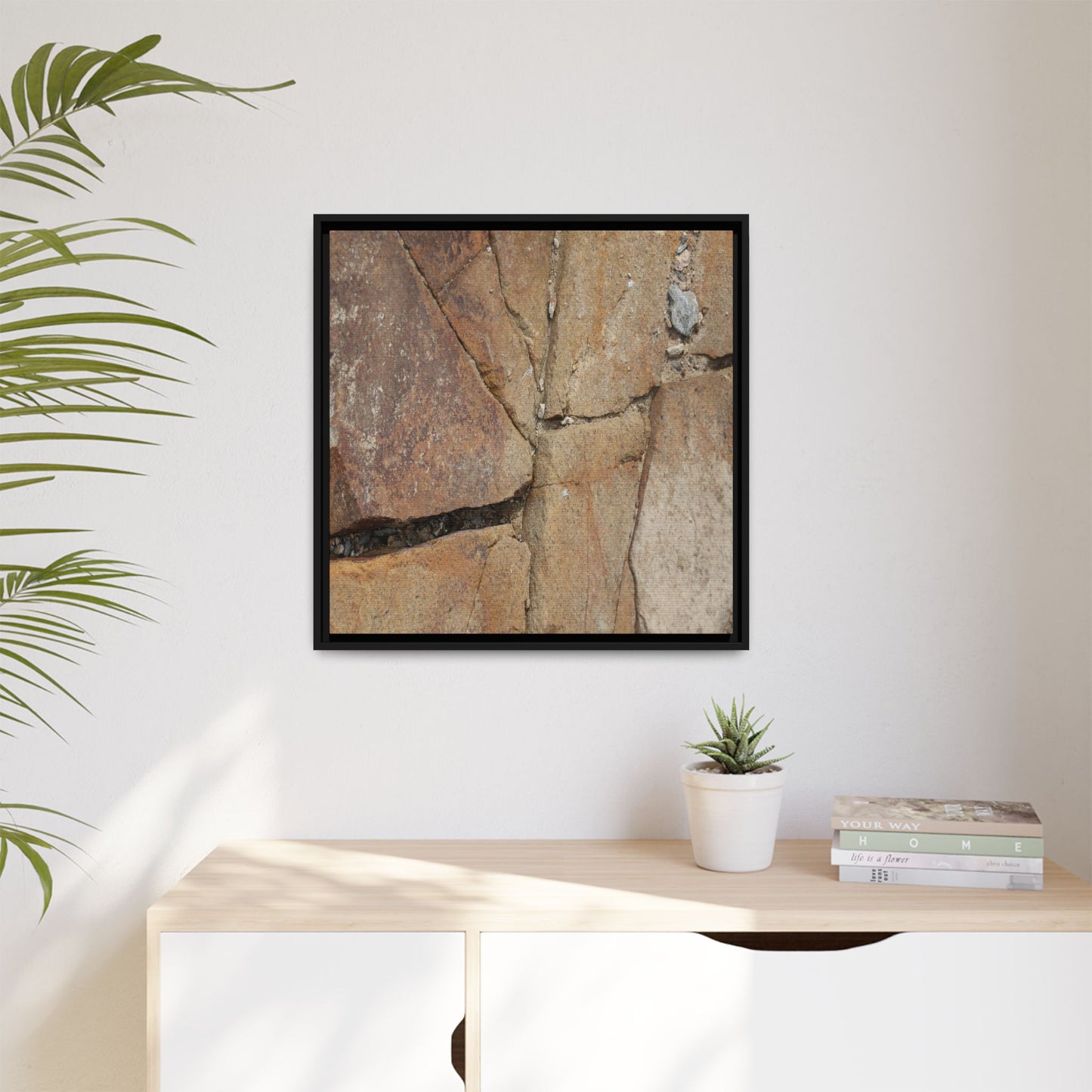 Rusty Crevices - Unique Stretched Canvas Wall Art