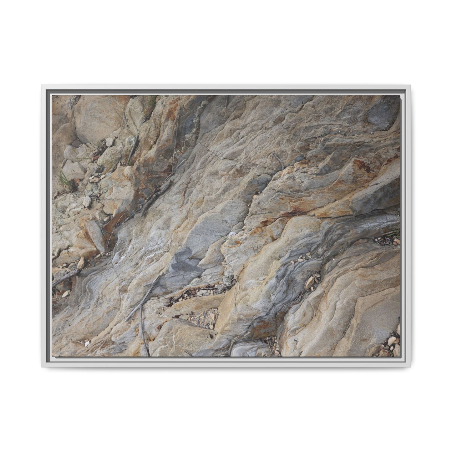 Layers of Earth's History - Unique Stretched Canvas Wall Art