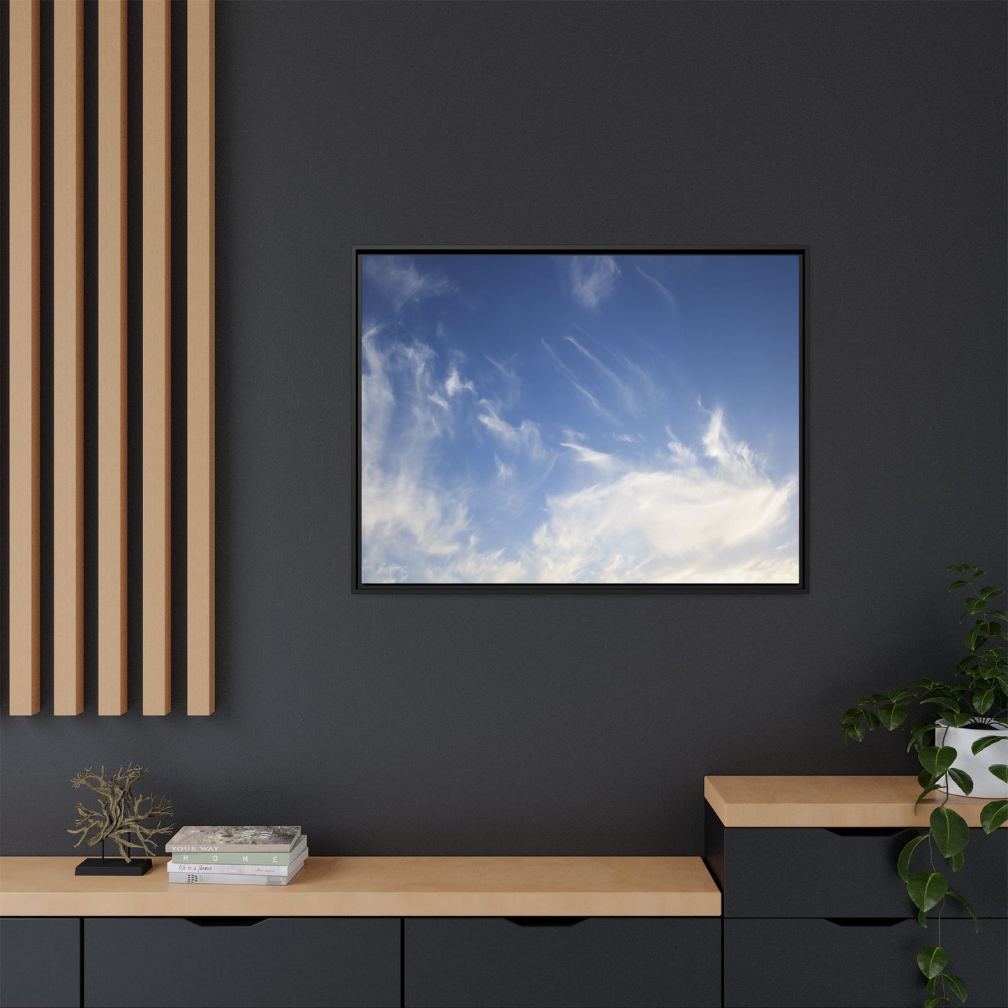 Whispers of Sky - Unique Stretched Canvas Wall Art