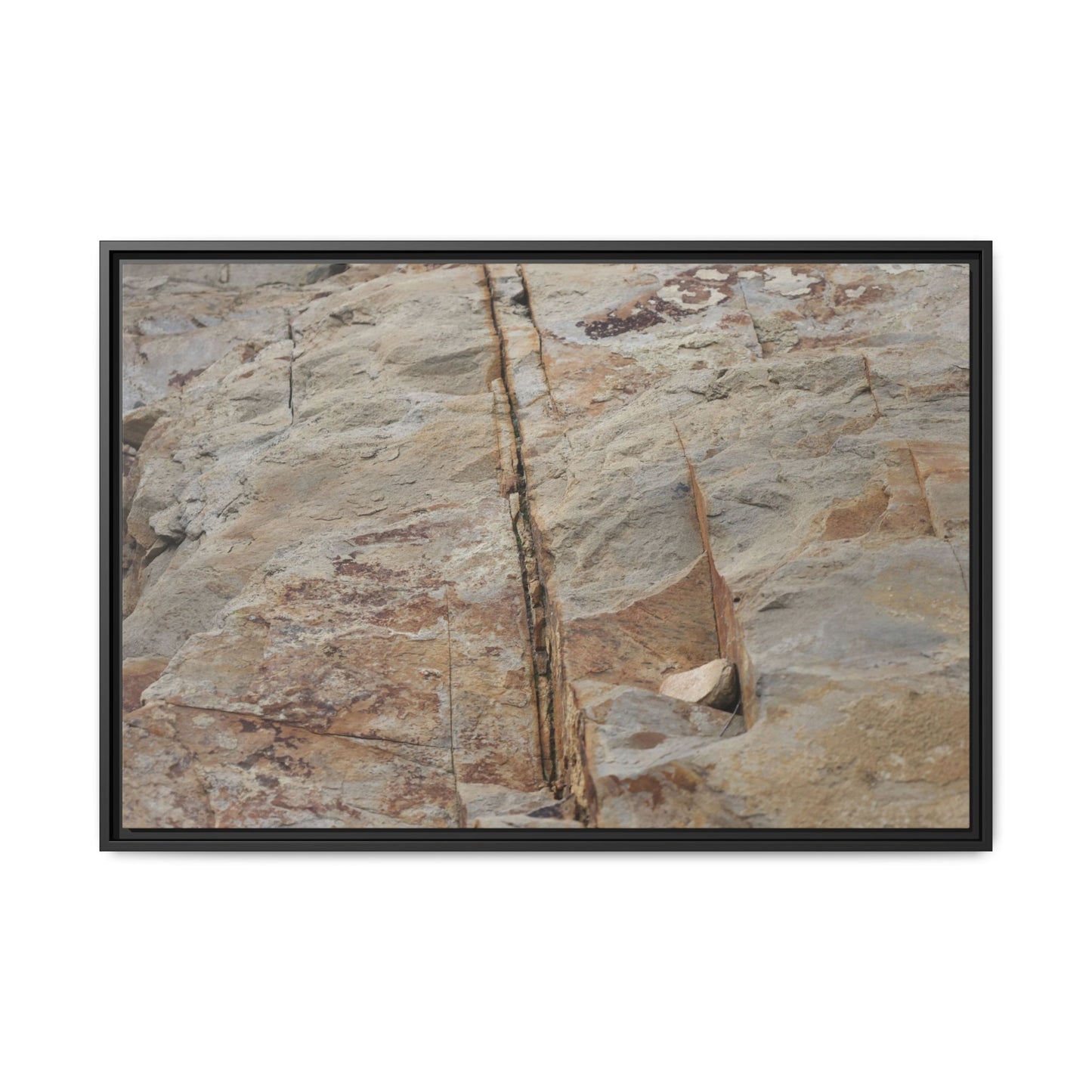 Sedimentary Symphony - Unique Stretched Canvas Wall Art