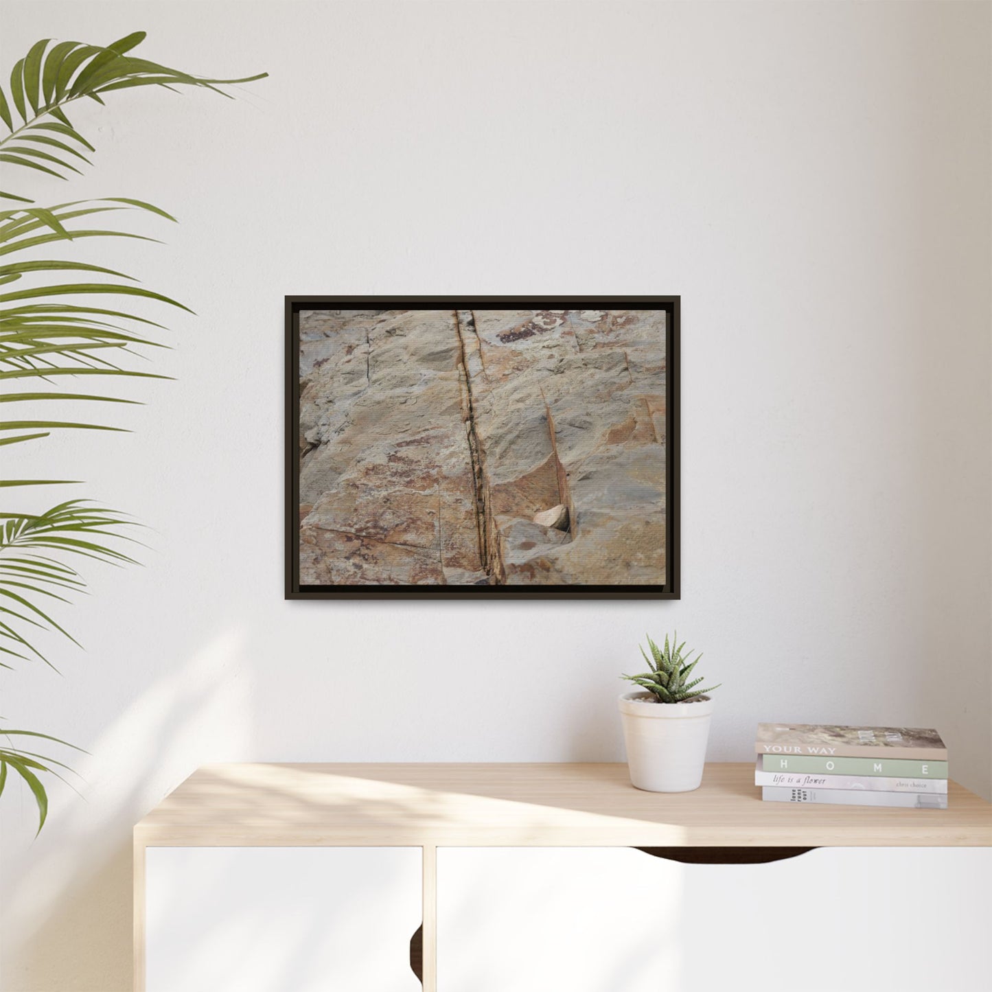 Sedimentary Symphony - Unique Stretched Canvas Wall Art