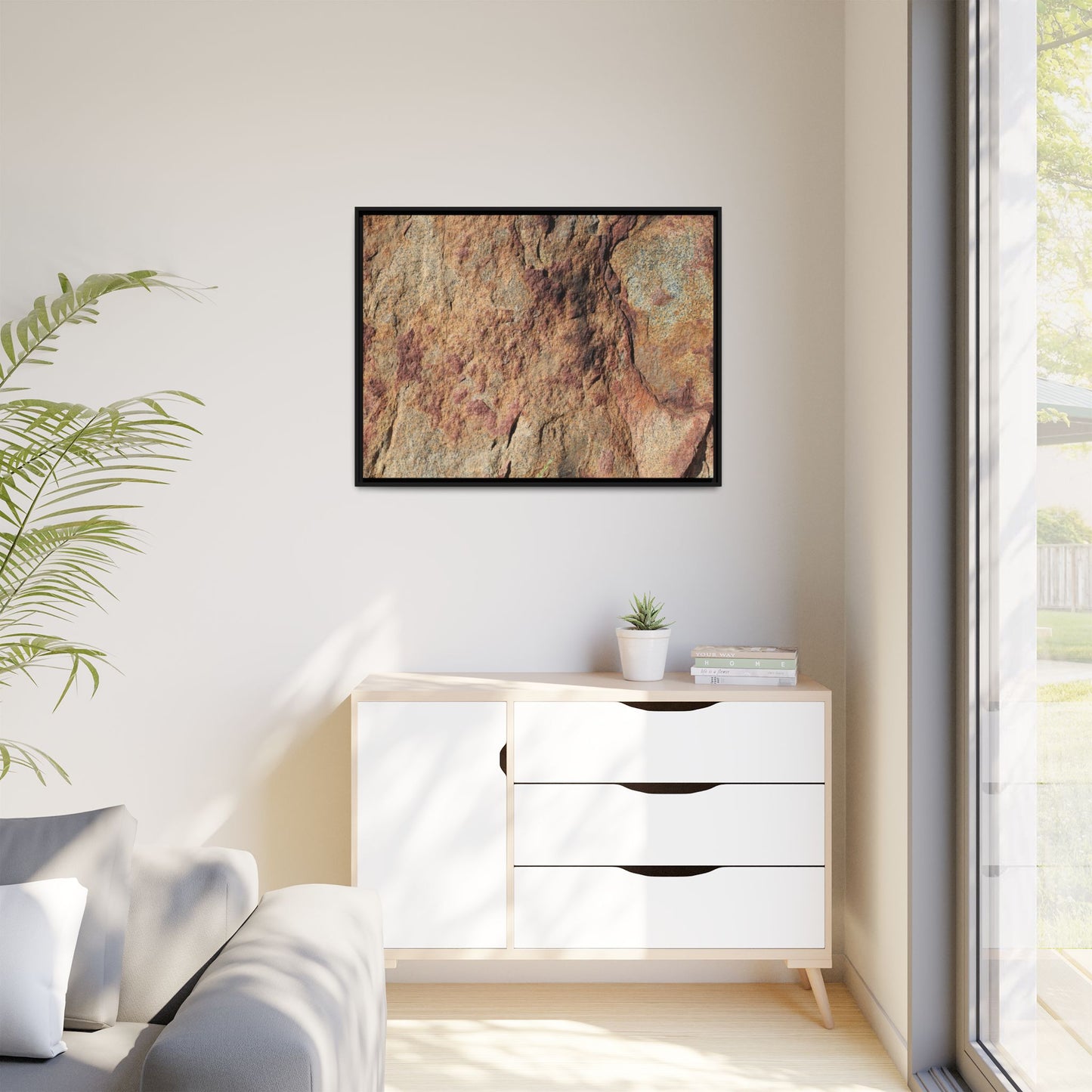Russet Stone - Unique Stretched Canvas Wall Art