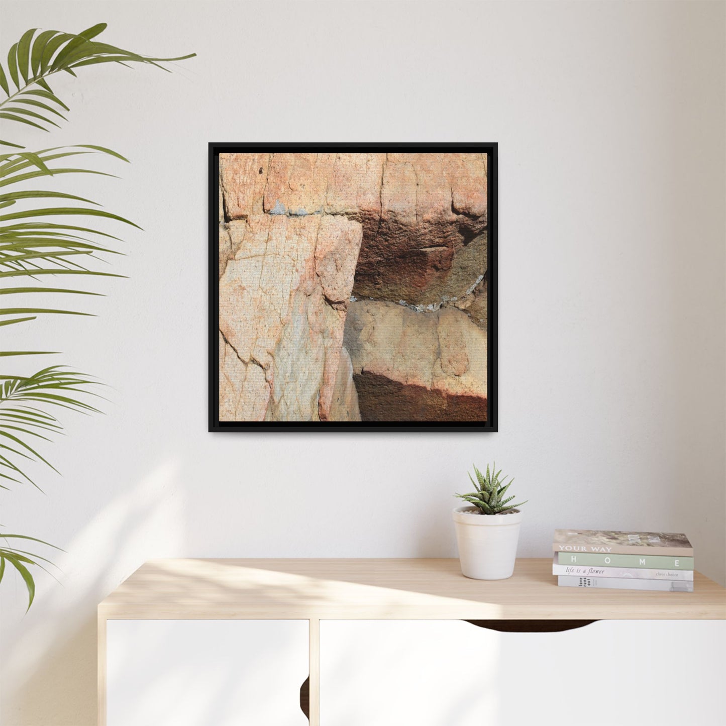 Fractured Stone - Unique Stretched Canvas Wall Art