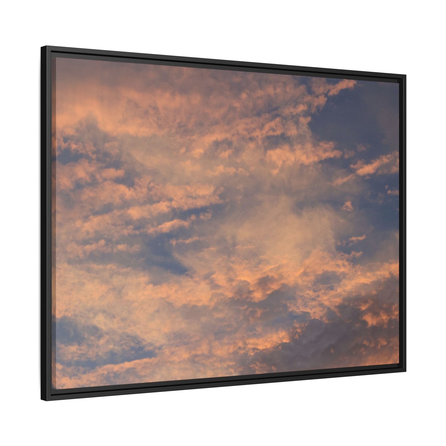 Sunset's Ethereal Canvas - Unique Stretched Canvas Wall Art