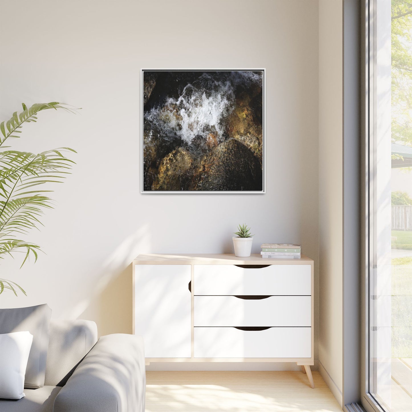 Cascading Momentum - Unique Stretched Canvas Wall Art
