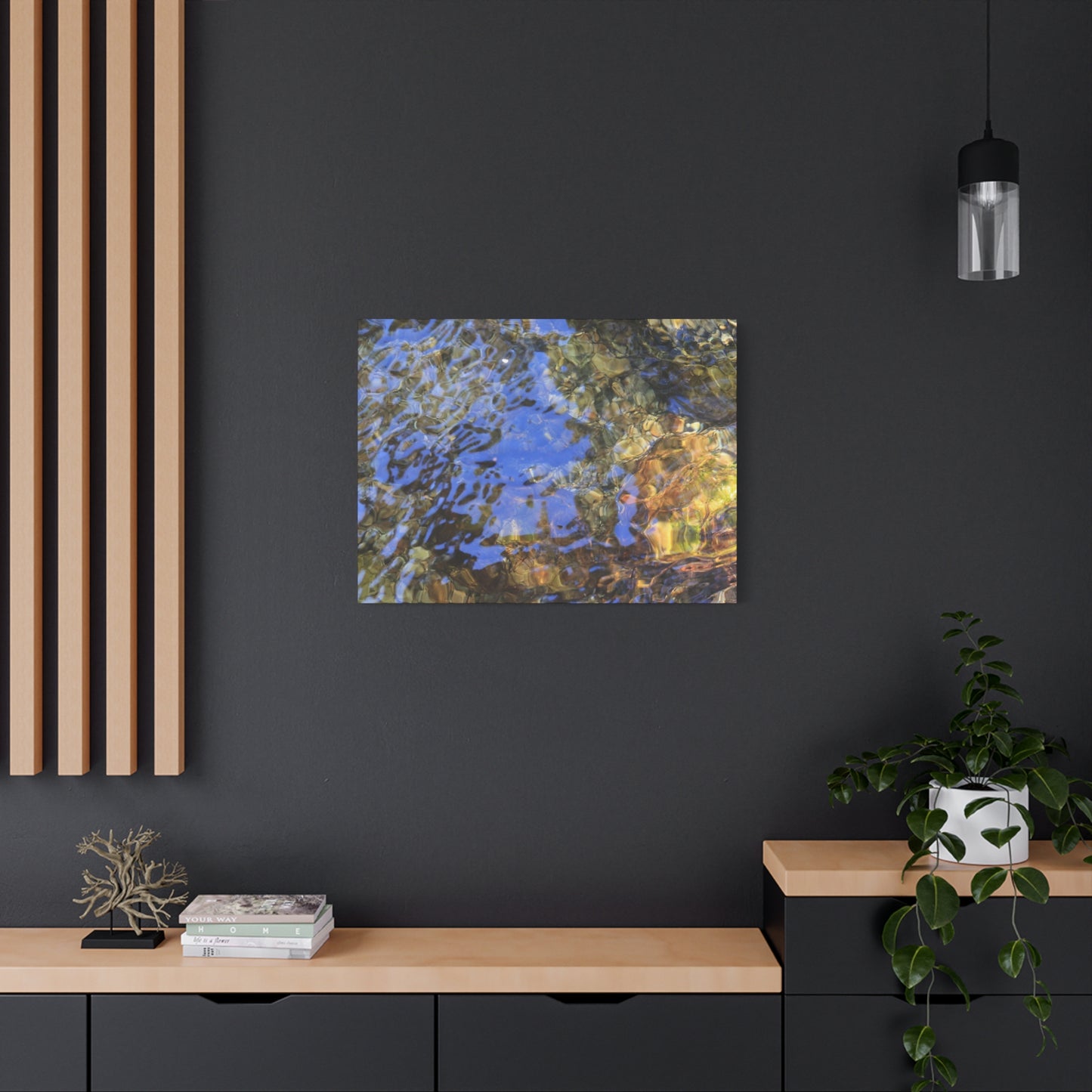 Water's Whisper - Unique Frameless Canvas Wall Art