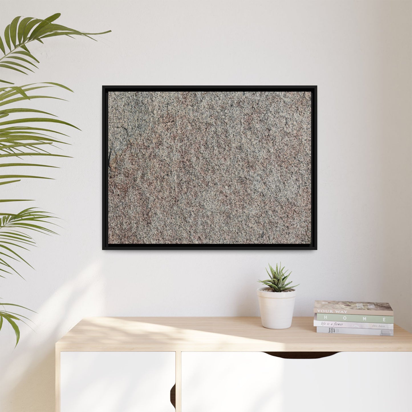 Granular Whispers - Unique Stretched Canvas Wall Art