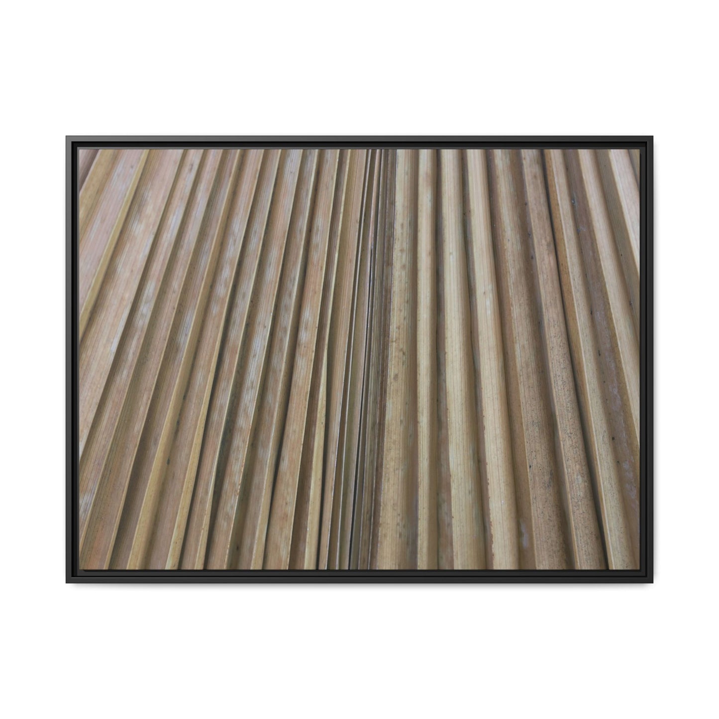 Wooden Whispers - Unique Stretched Canvas Wall Art