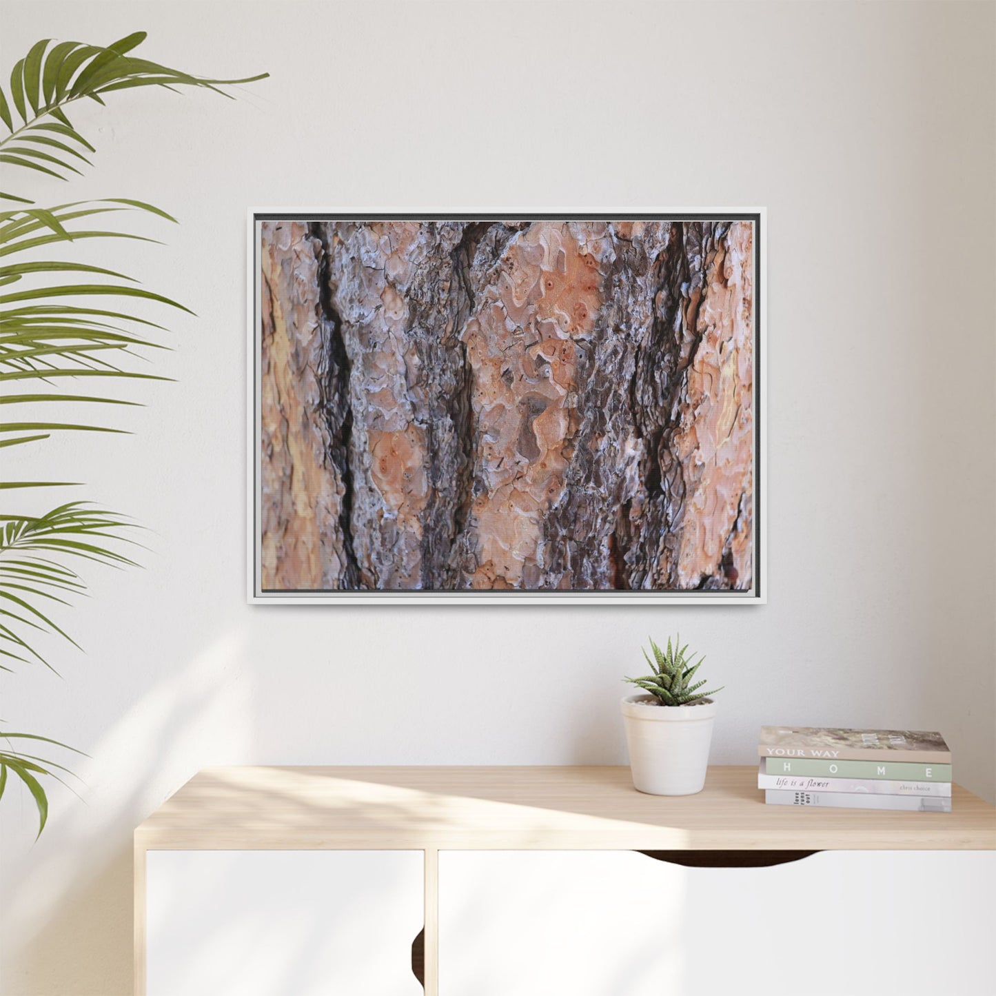 Earthy Embrace - Unique Stretched Canvas Wall Art