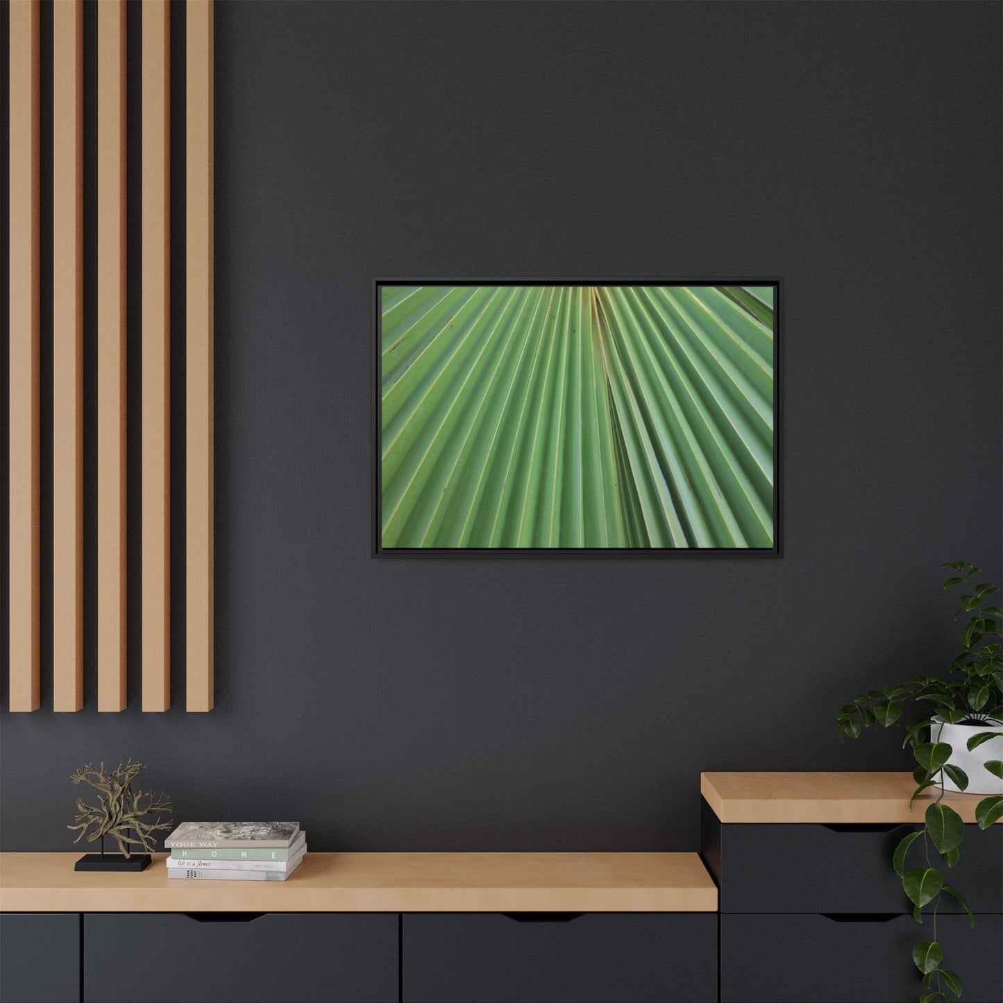 Verdant Veins - Unique Stretched Canvas Wall Art