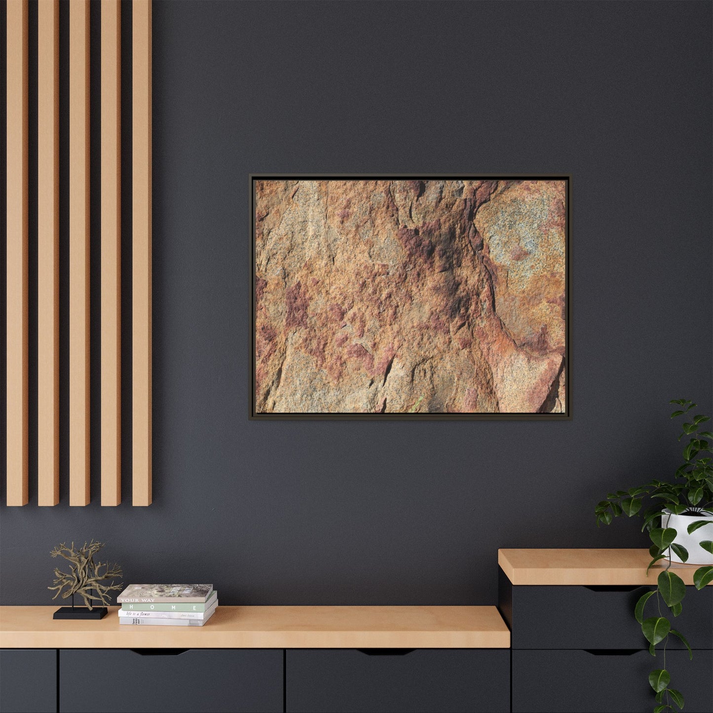 Russet Stone - Unique Stretched Canvas Wall Art
