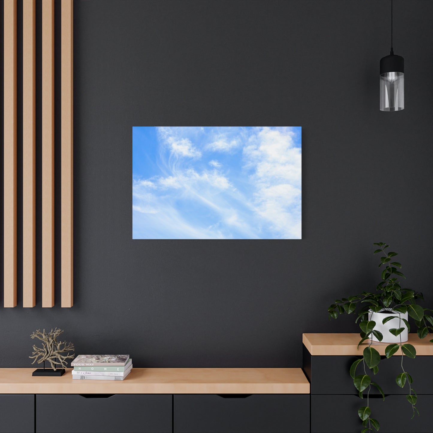 Whispers of Cerulean - Unique Frameless Canvas Wall Art