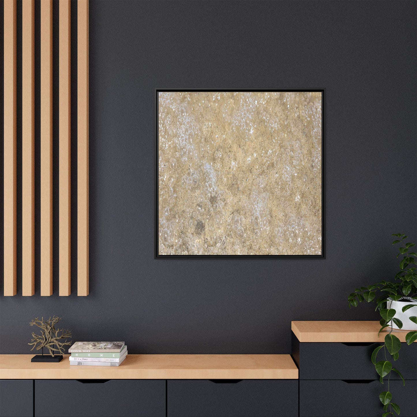 Bubbling Sand - Unique Stretched Canvas Wall Art