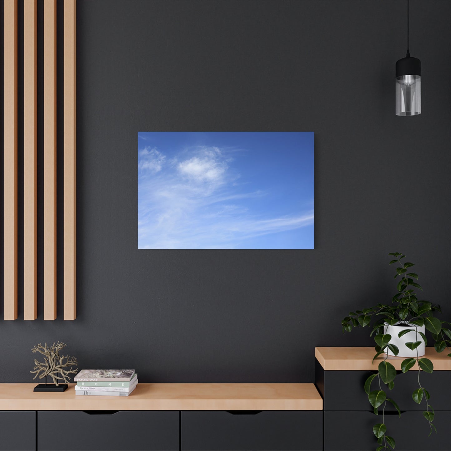 Blue Breath - Unique Frameless Canvas Wall Art