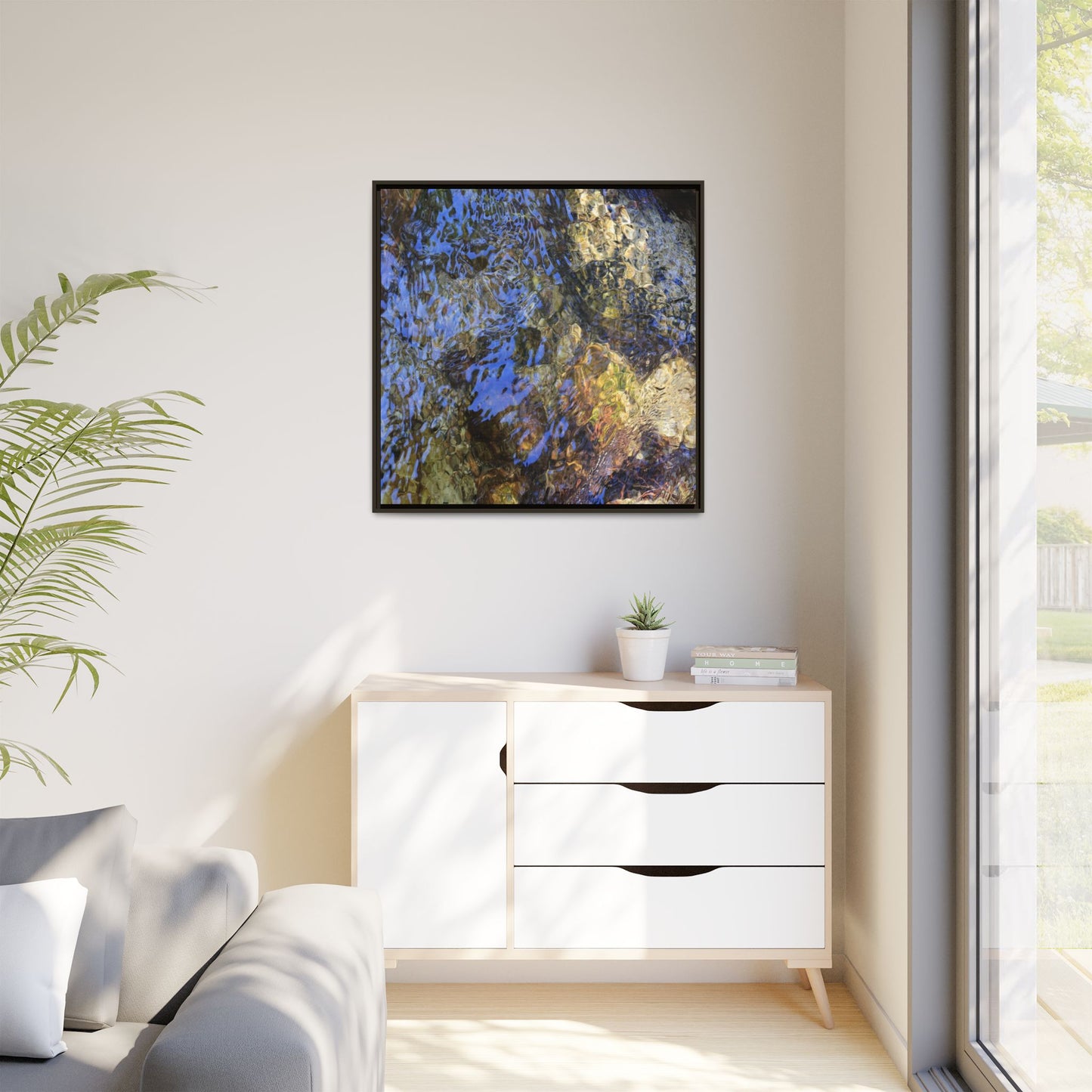 Aquatic Kaleidoscope - Unique Stretched Canvas Wall Art