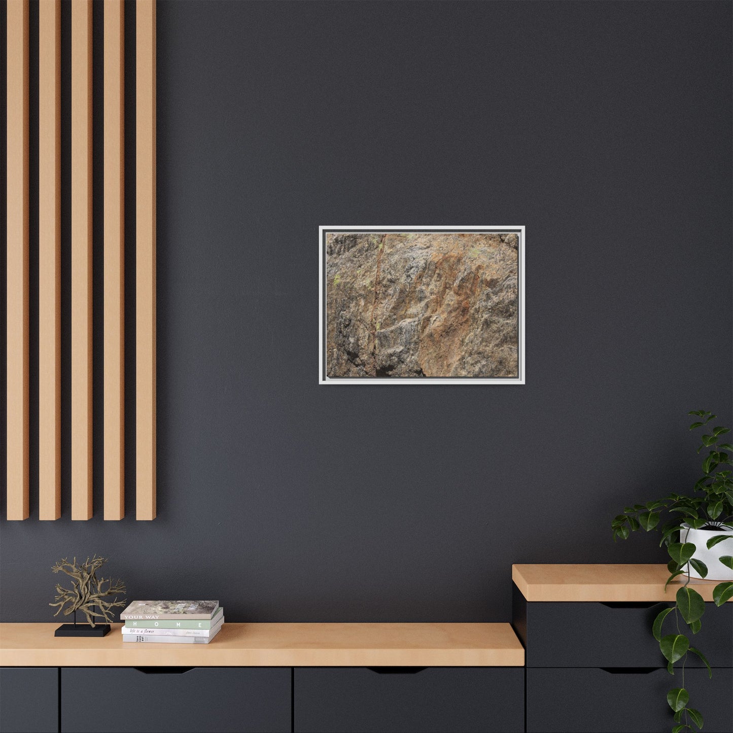 Weathered Rock Formation - Unique Stretched Canvas Wall Art