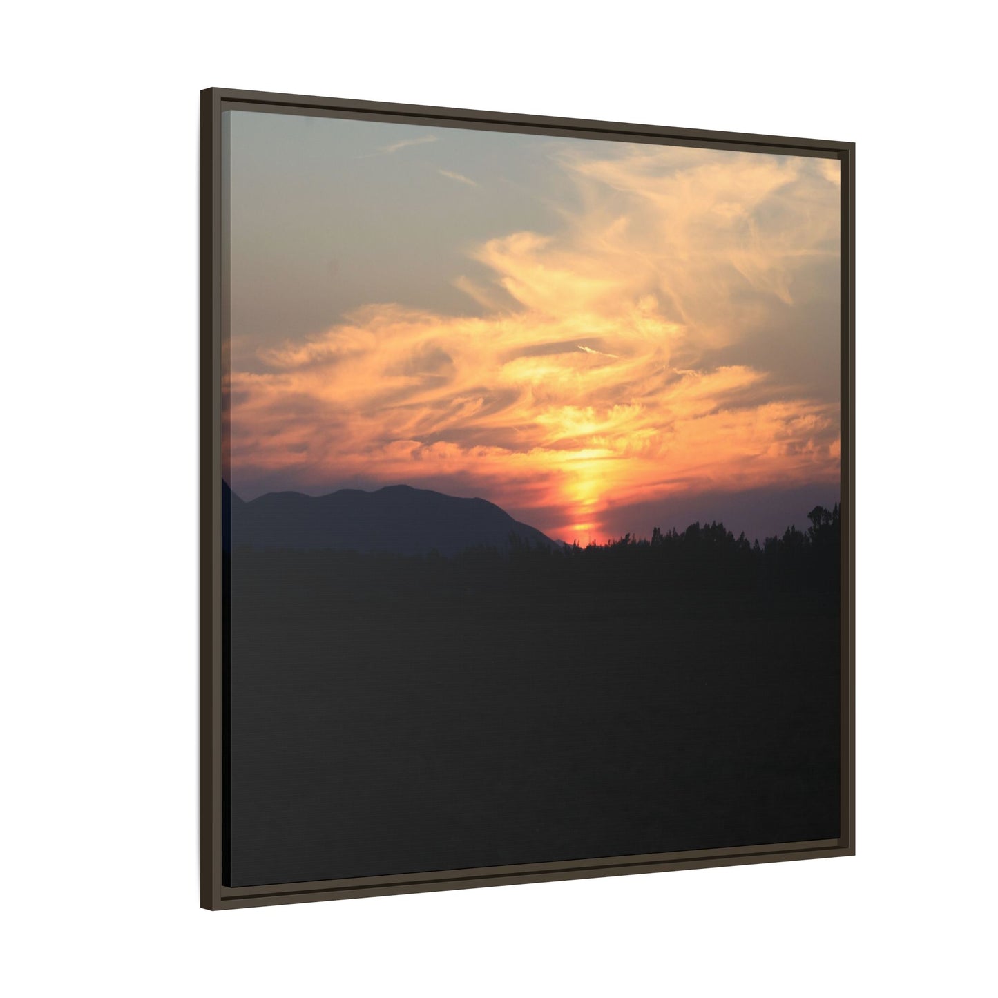 Gilded Horizon - Unique Stretched Canvas Wall Art