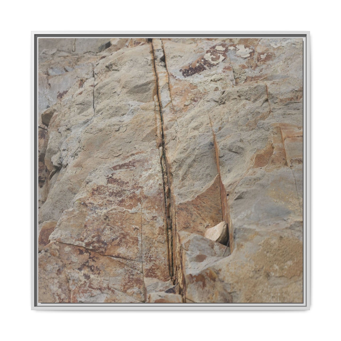 Sedimentary Symphony - Unique Stretched Canvas Wall Art