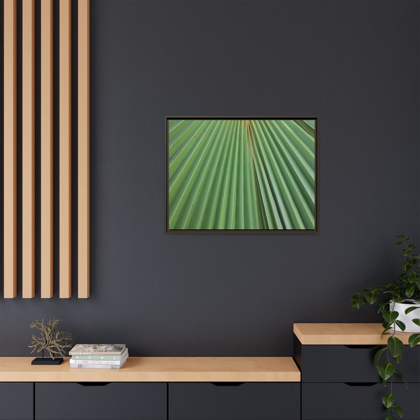 Verdant Veins - Unique Stretched Canvas Wall Art