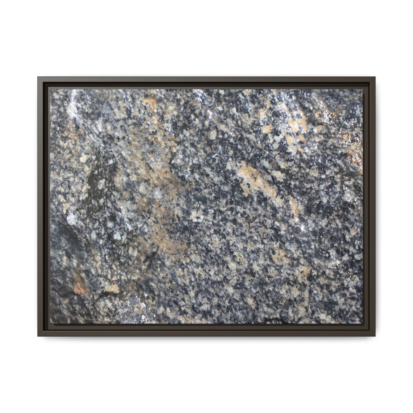 Crystalline Echoes - Unique Stretched Canvas Wall Art