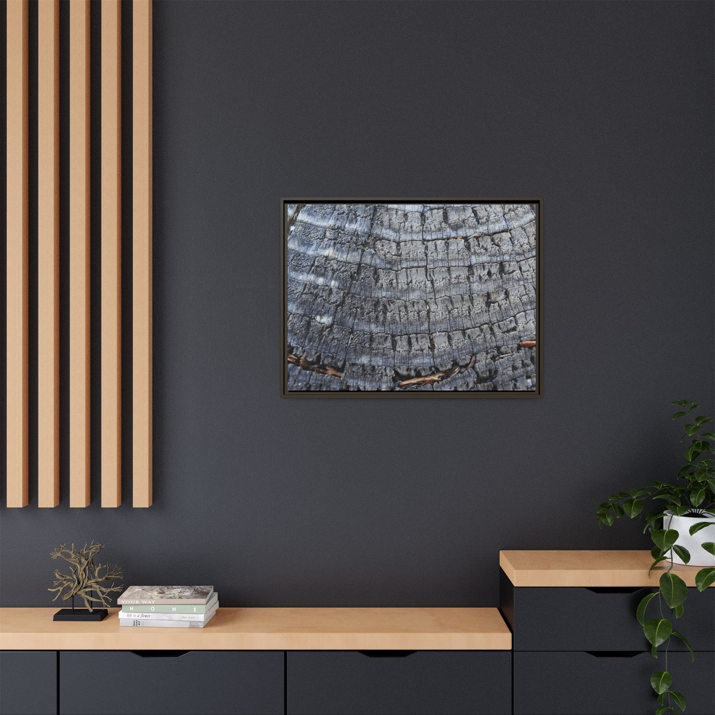 Charred Memories - Unique Stretched Canvas Wall Art