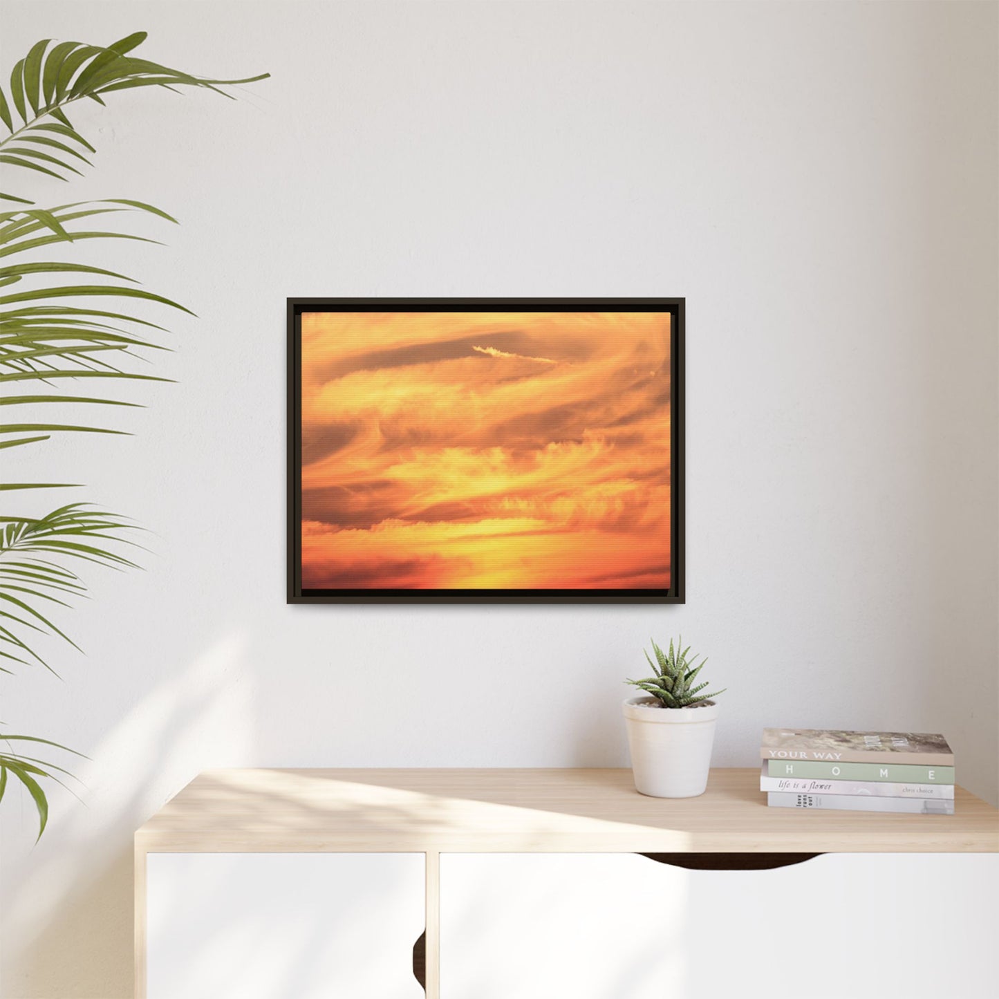 Burning Skies - Unique Stretched Canvas Wall Art