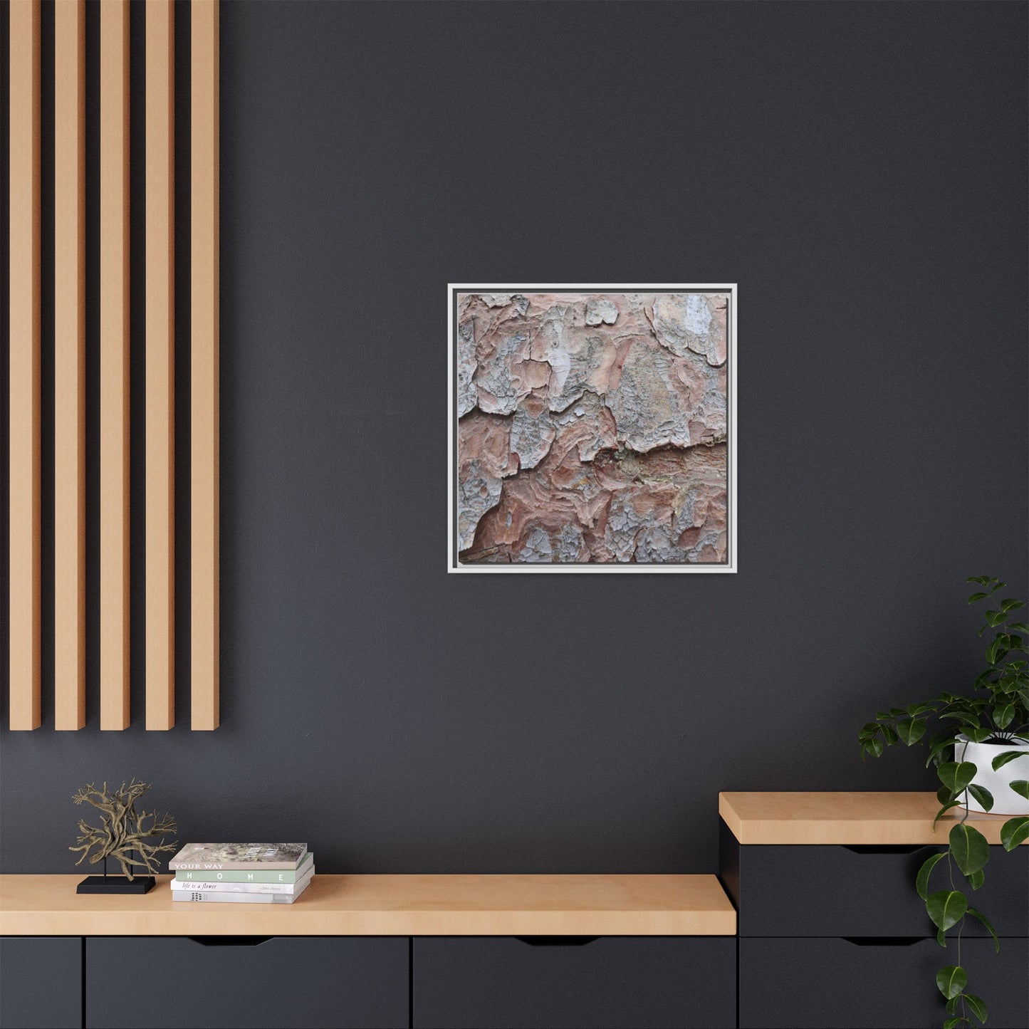 Flaking Serenity - Unique Stretched Canvas Wall Art
