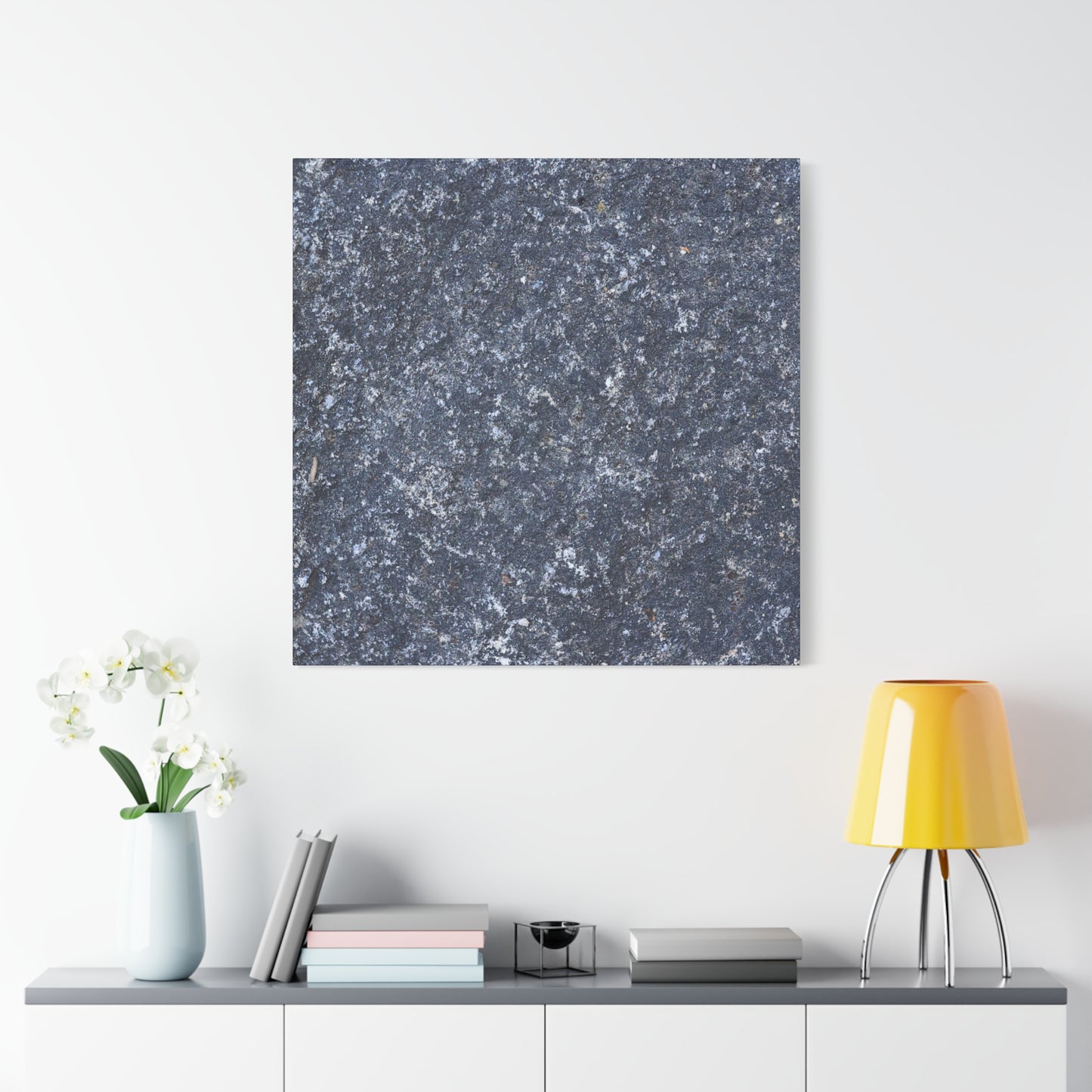 Frozen Whispers of Stone - Unique Frameless Canvas Wall Art