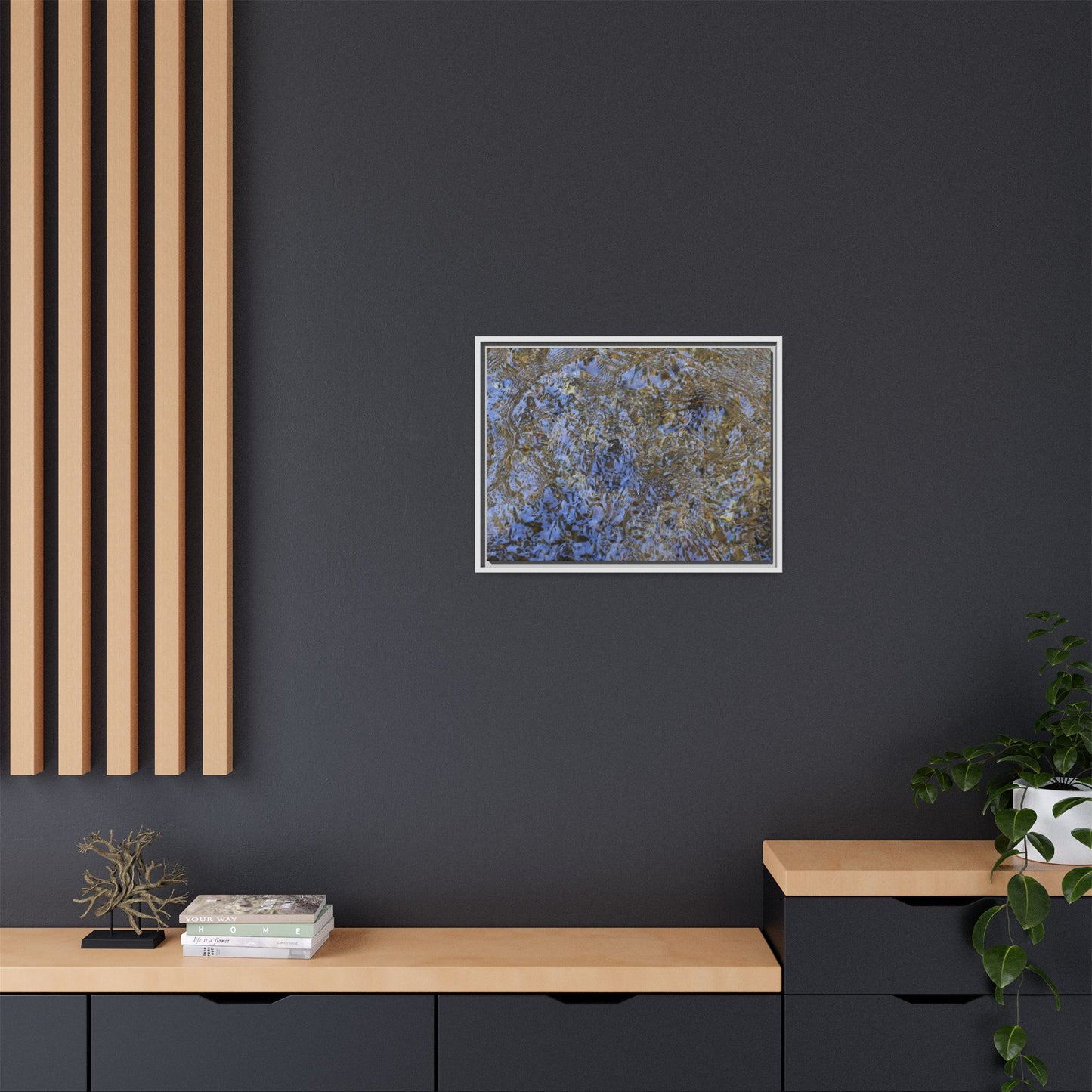Aquatic Reflections - Unique Stretched Canvas Wall Art