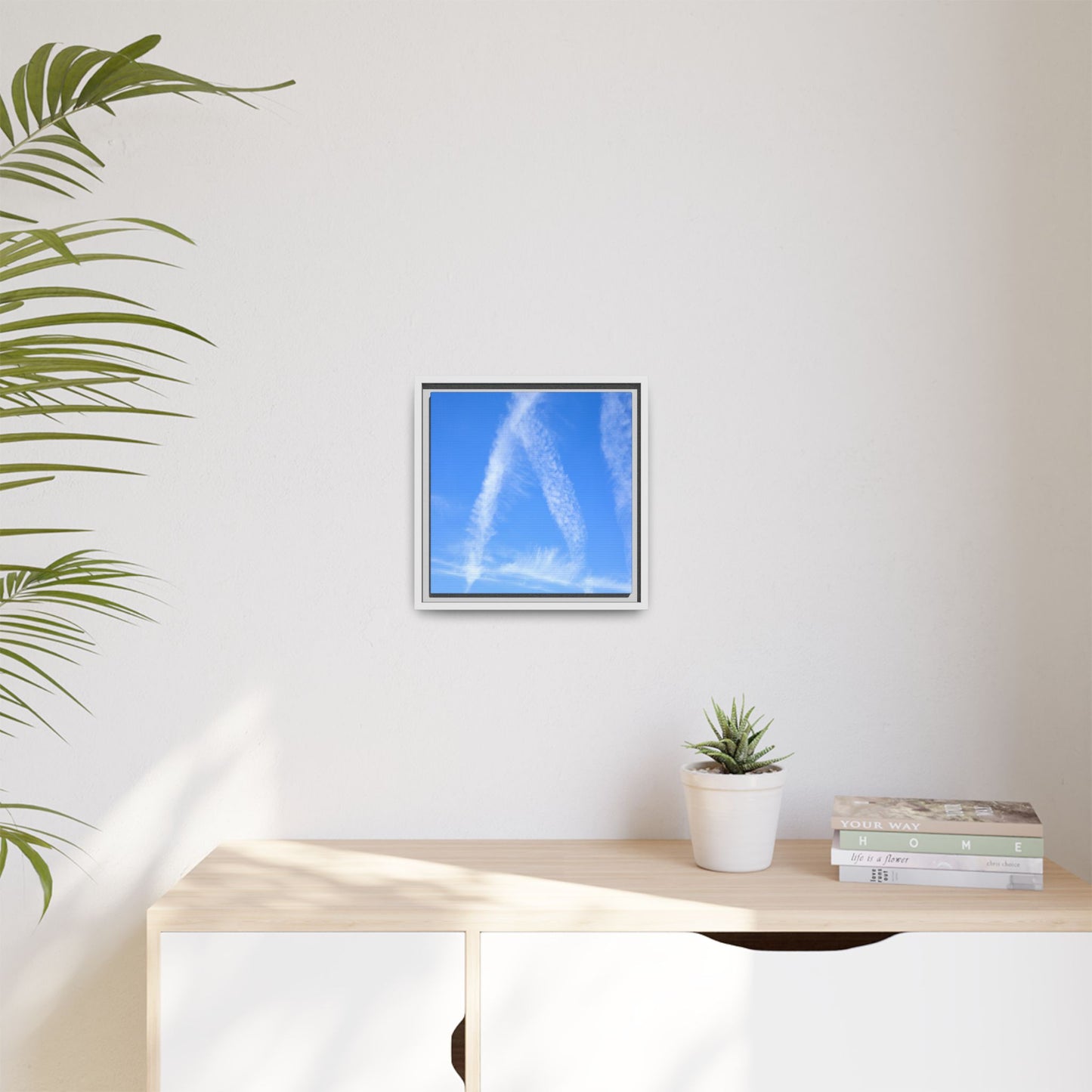Skyward Whispers - Unique Stretched Canvas Wall Art