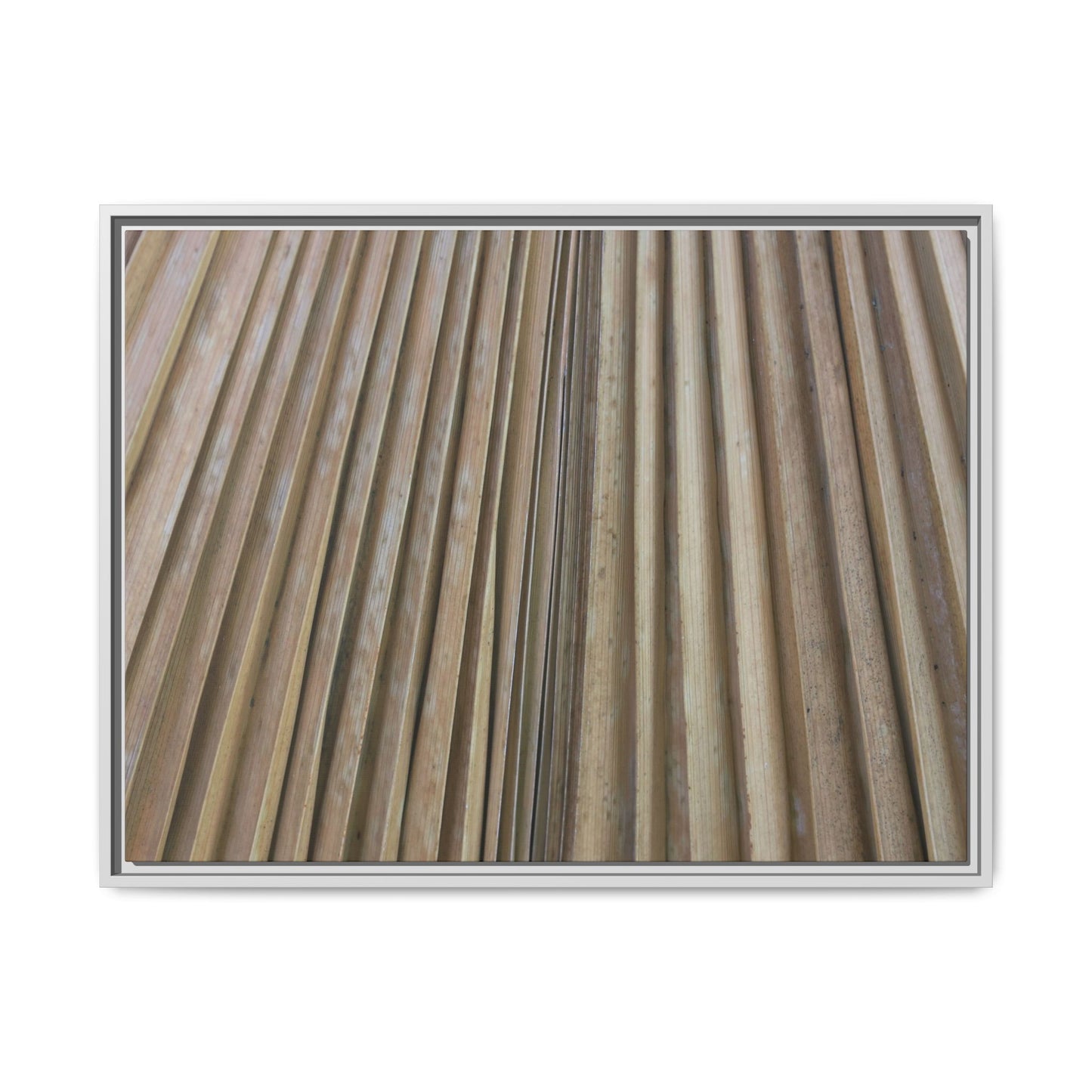 Wooden Whispers - Unique Stretched Canvas Wall Art